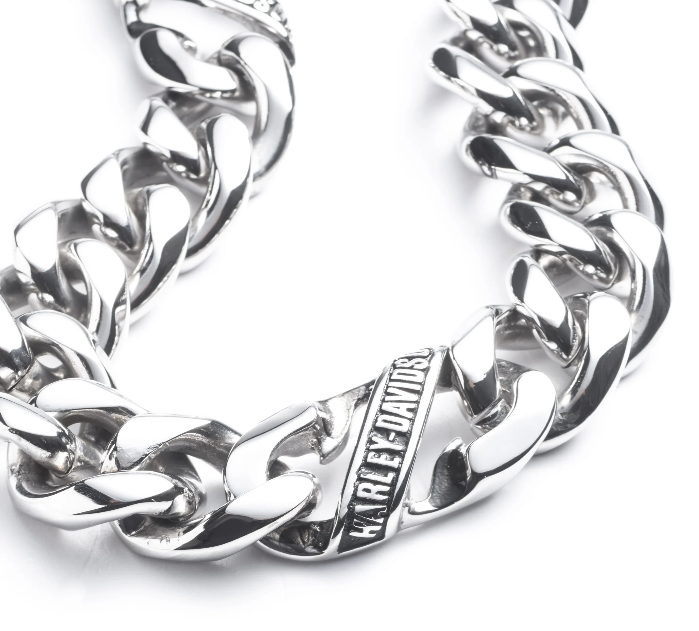 Men's Banner Curb Link Chain Necklace