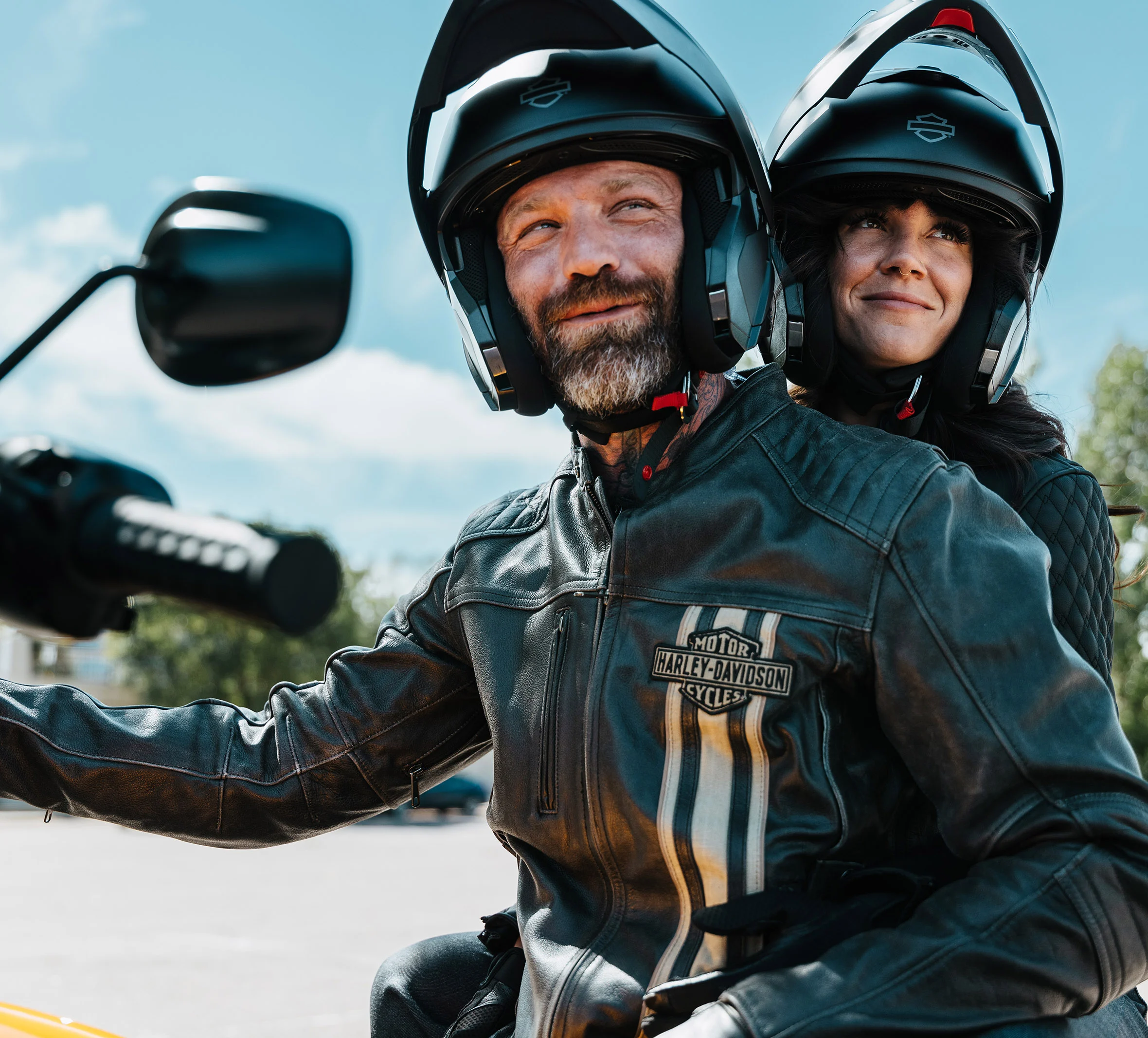 Men's H-D Triple Vent Passing Link II Leather Jacket