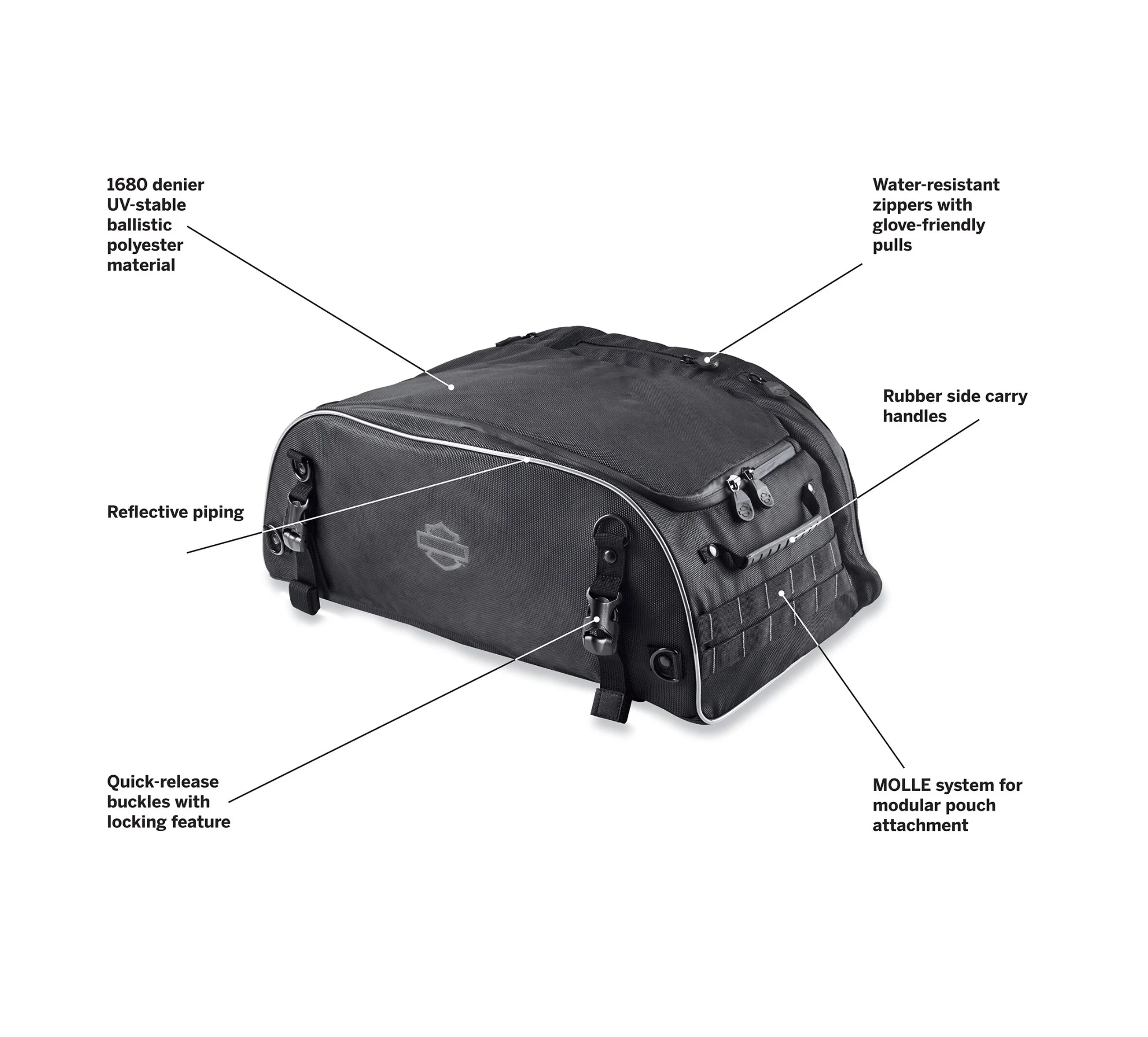 Onyx Premium Luggage Collapsible Tour-Pak Rack Bag
