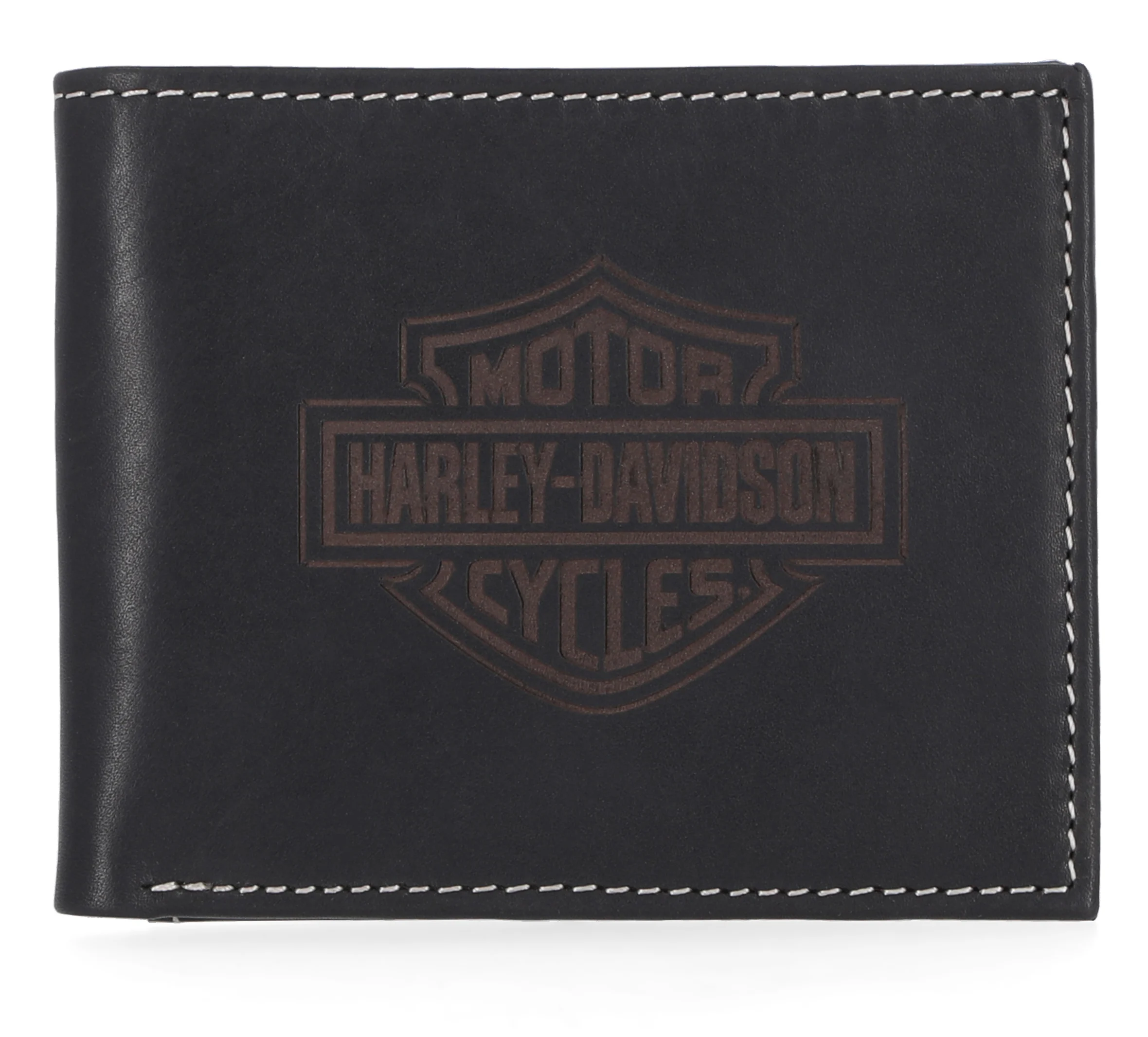 Laser Logo Billfold Wallet - Black