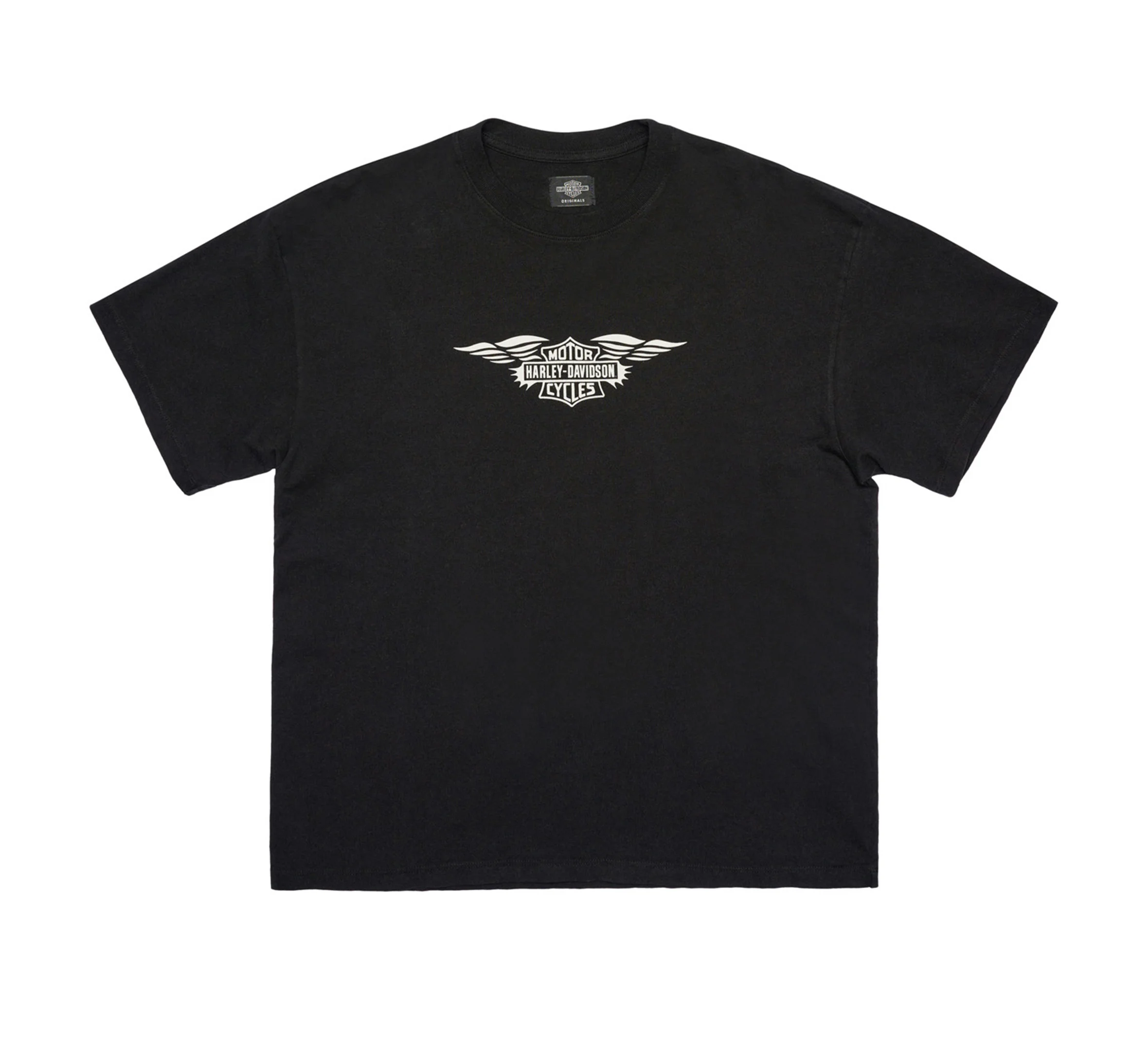 Silver Wing Boxy T-Shirt - Jet Black