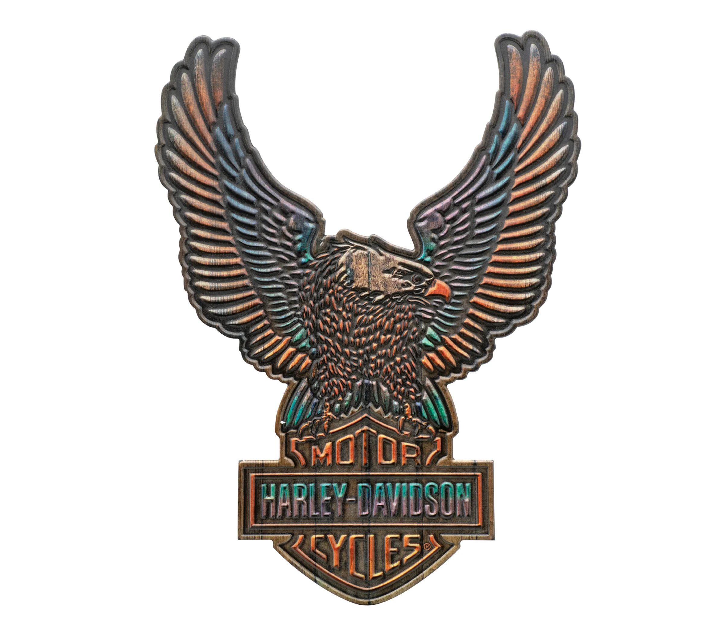 H-D Vivid Bar & Shield Eagle Outdoor Wall Décor