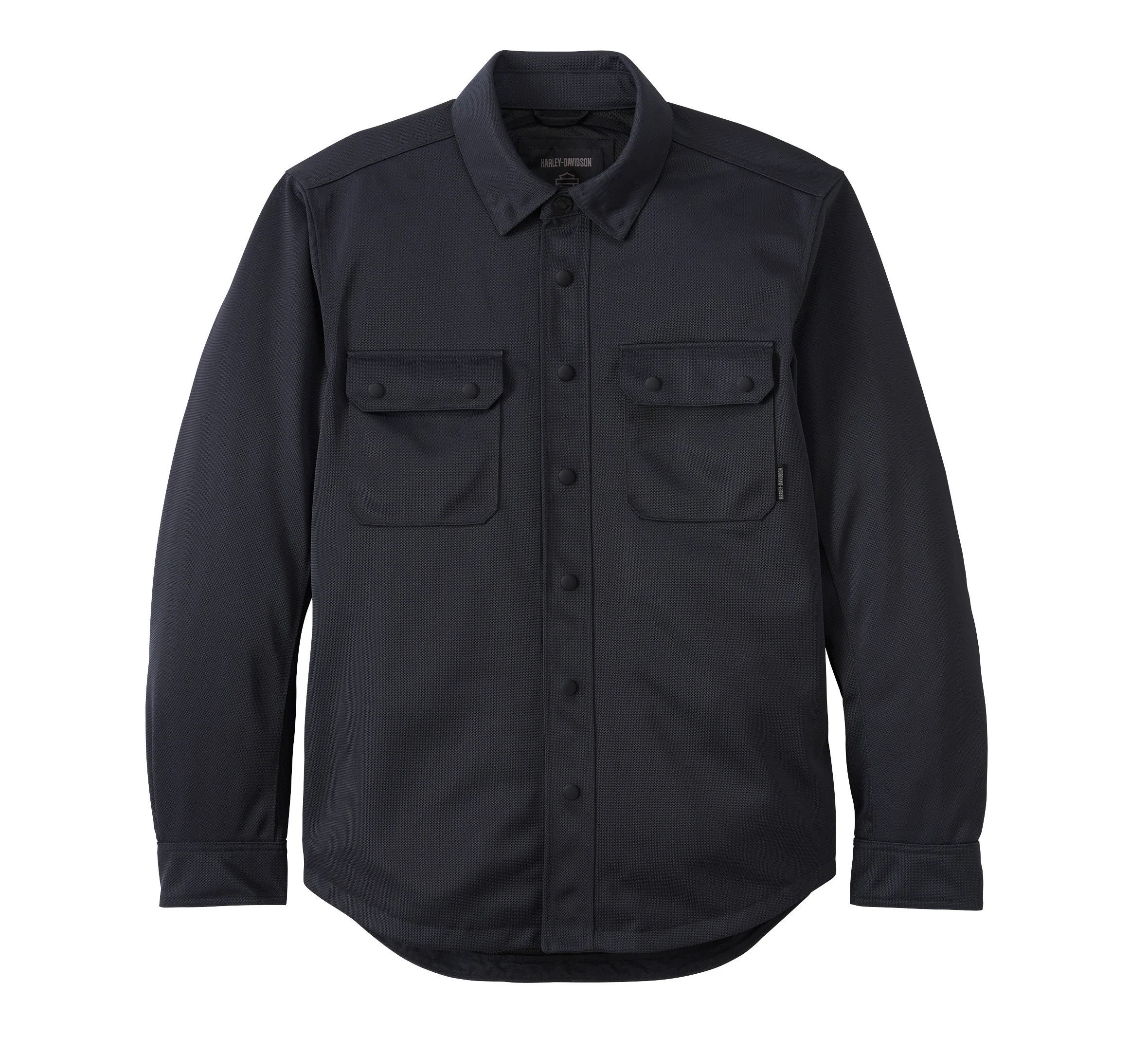 Men's Willie G Skull Graphic Mesh Operative Riding Shirt Jacket