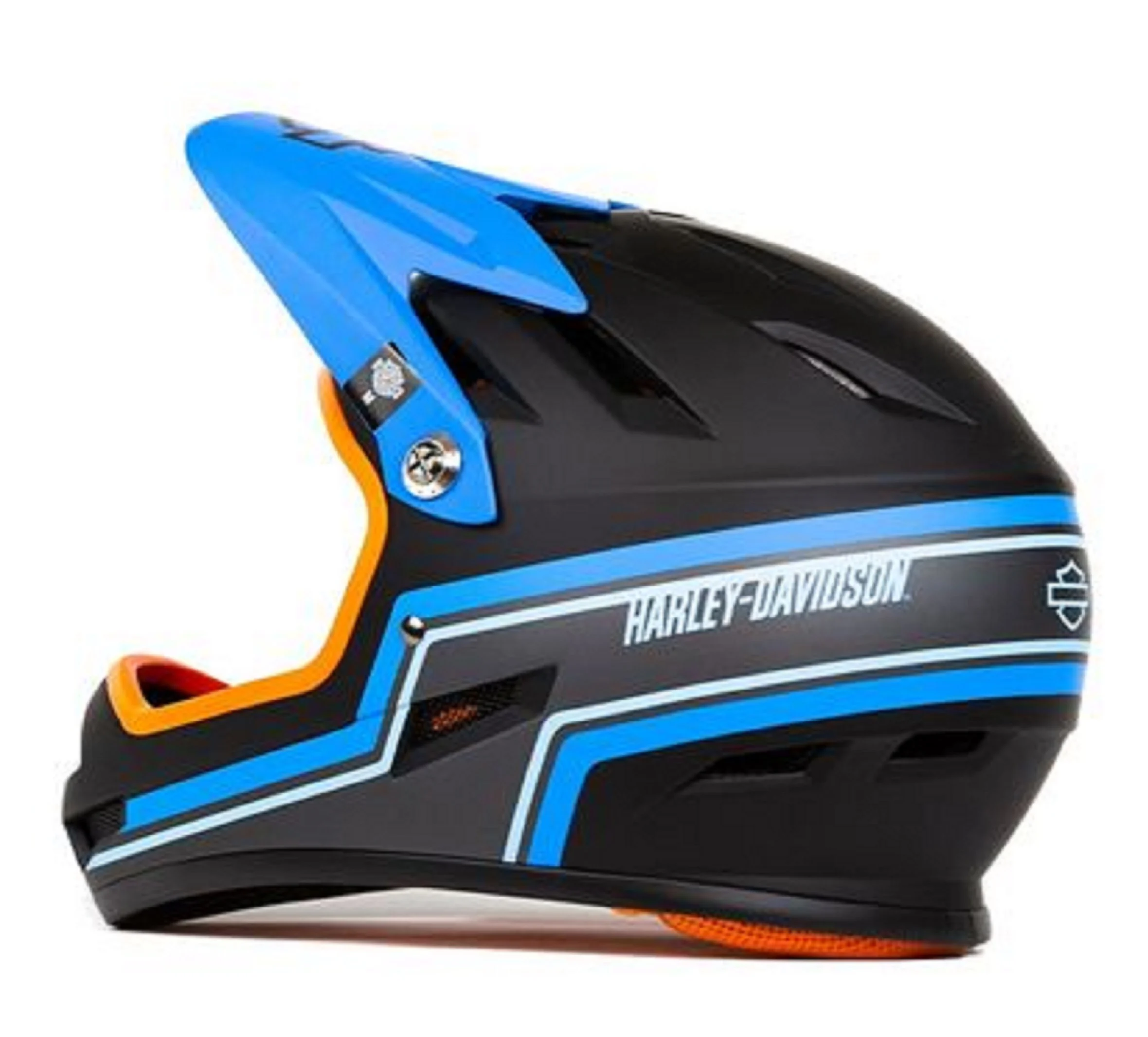 Sanction Youth Bike Helmet - Blue/Orange