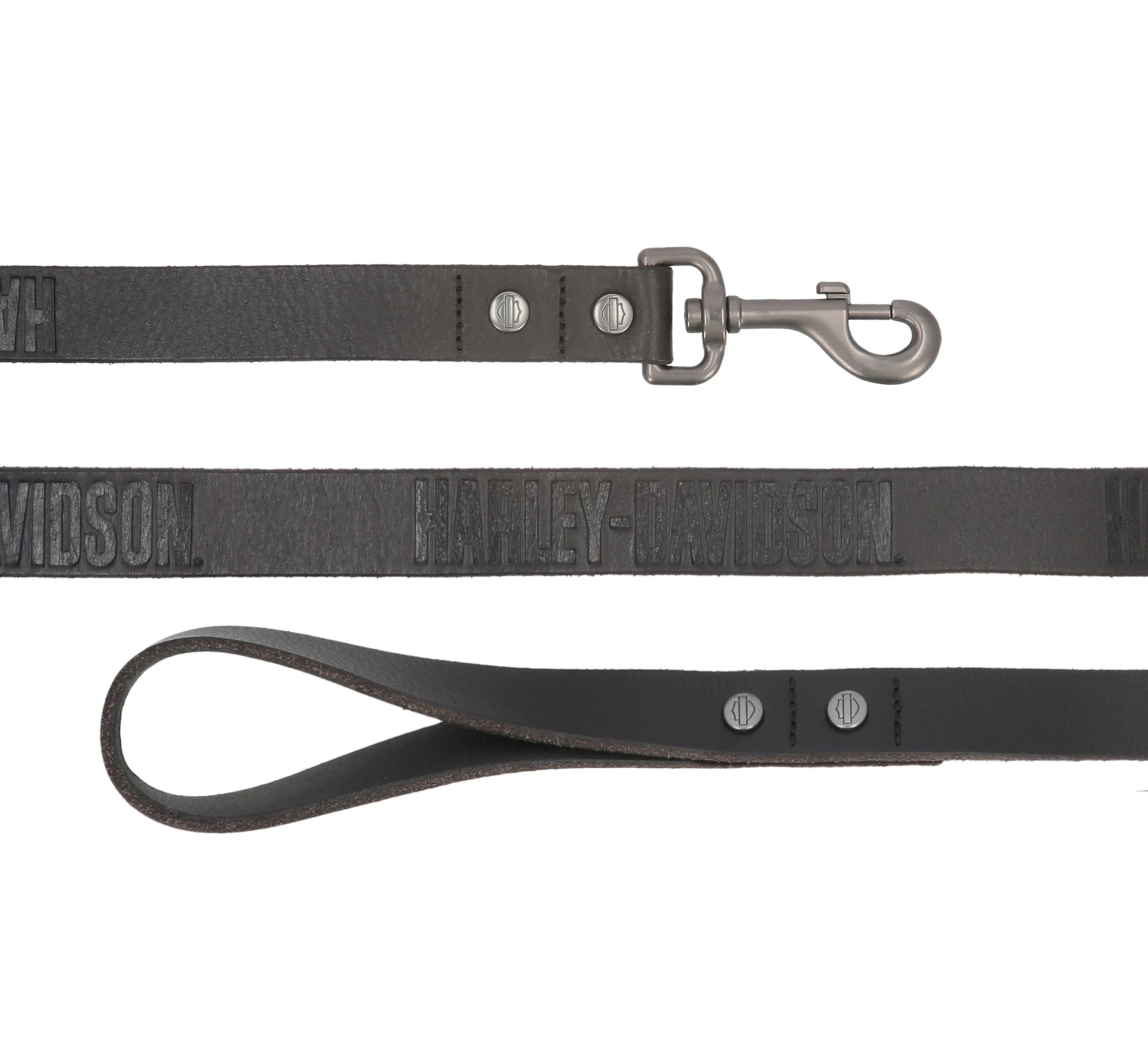 Leather Dog Leash Black - 5'