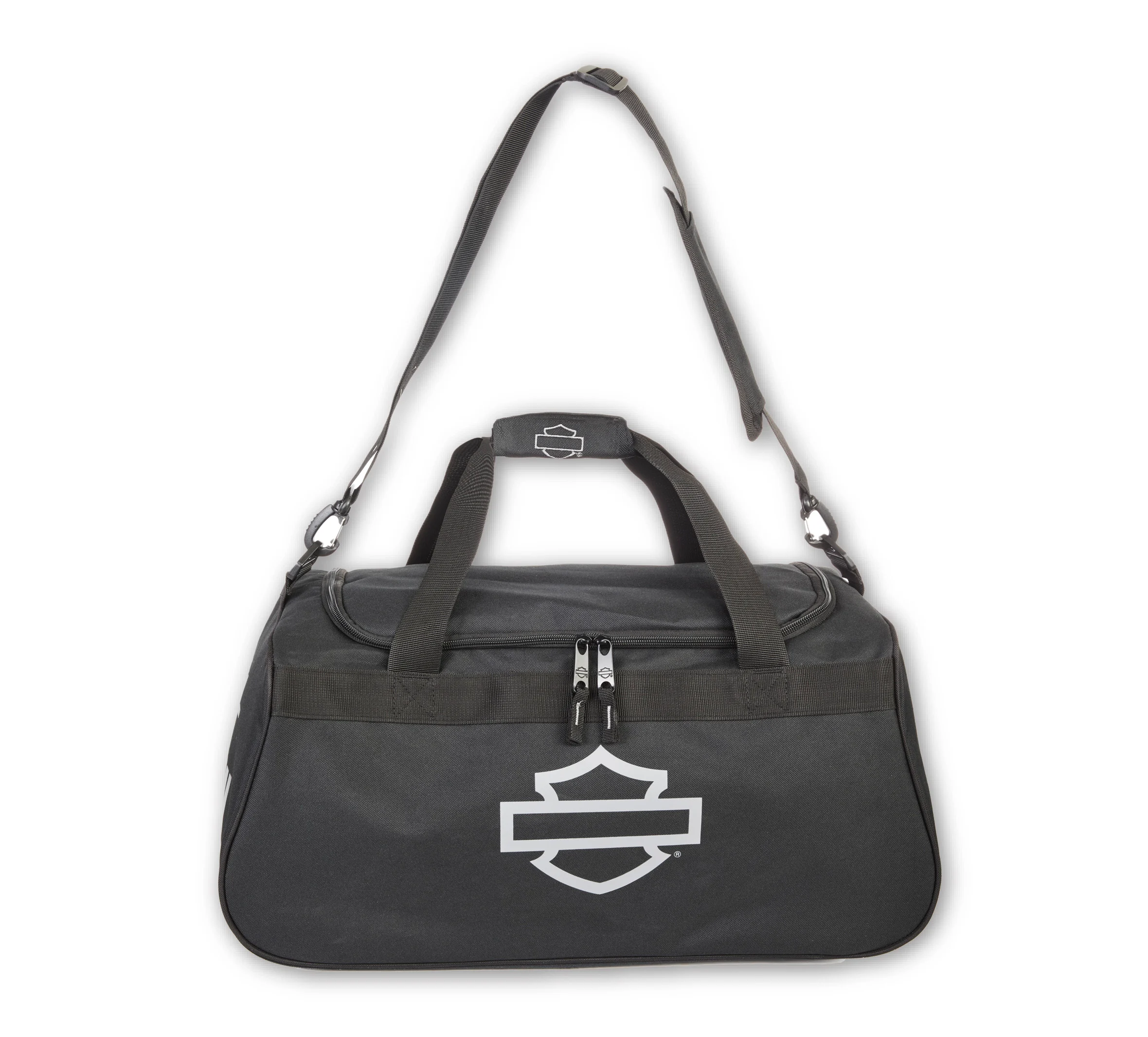 Shield Logo Duffel in Black/Gray