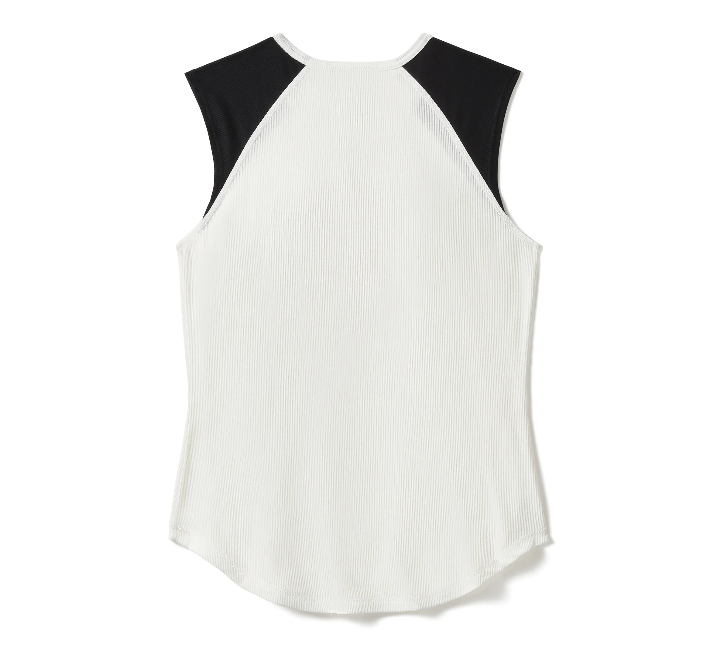 Women's Chrome Evo Raglan Tank - Colorblock - Cloud Dancer & Harley Black
