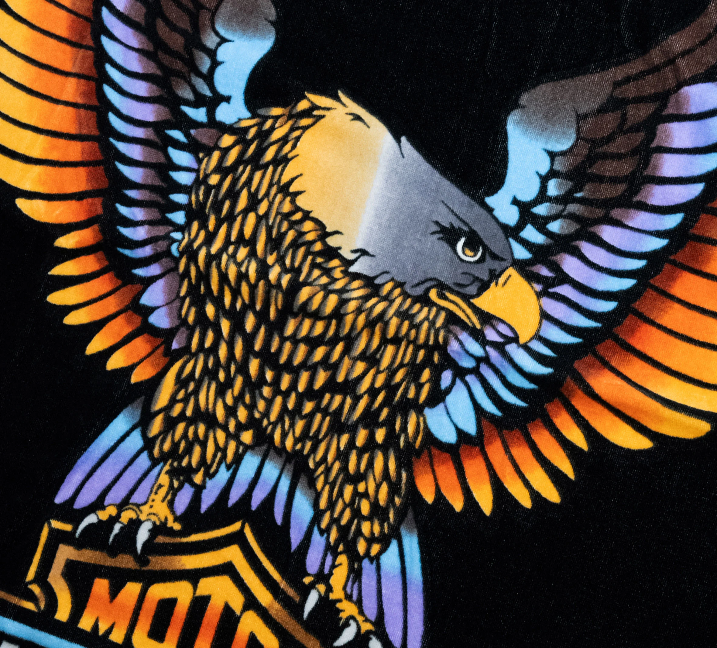 H-D Vivid Bar & Shield Eagle Beach Towel