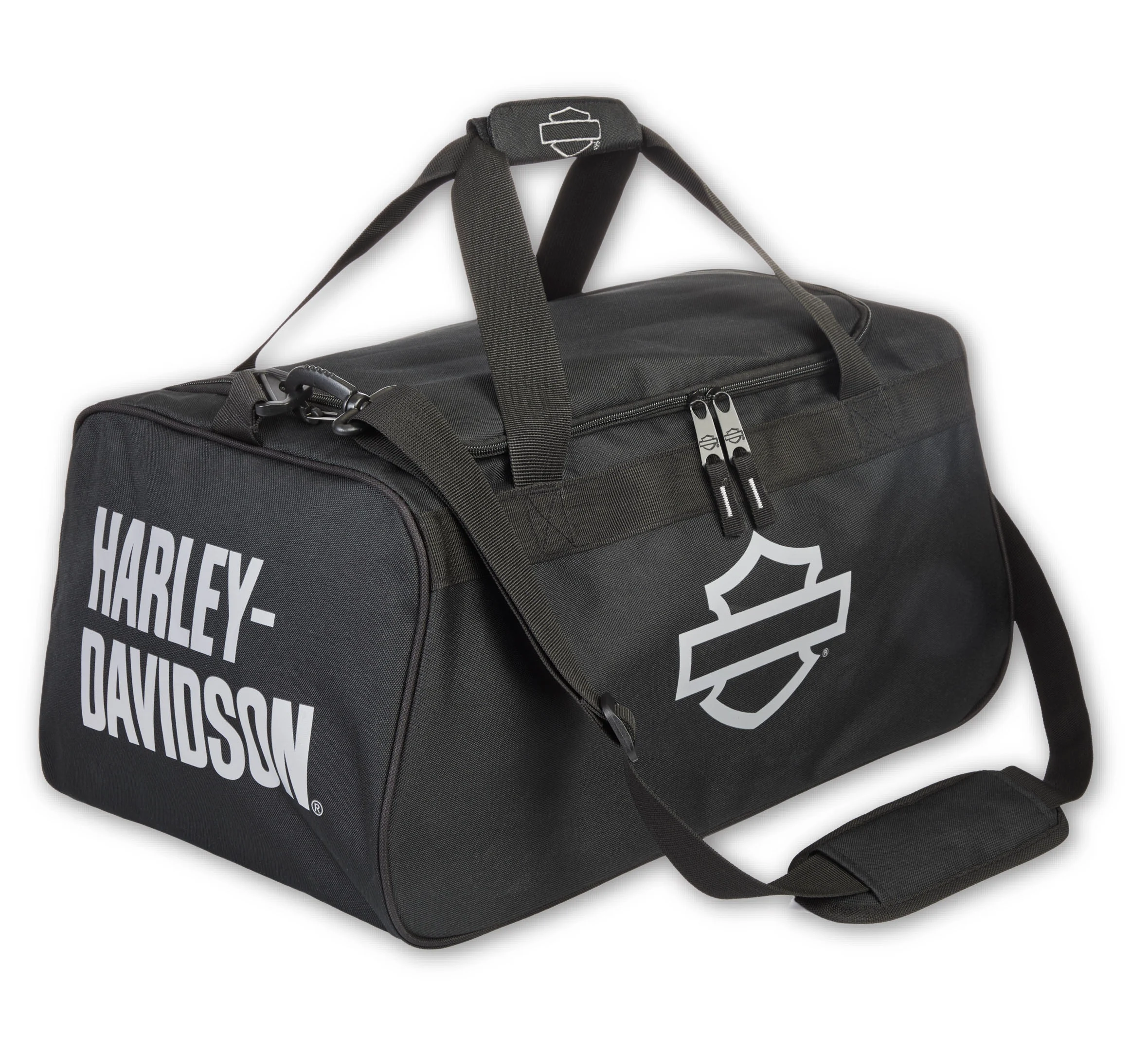 Shield Logo Duffel in Black/Gray