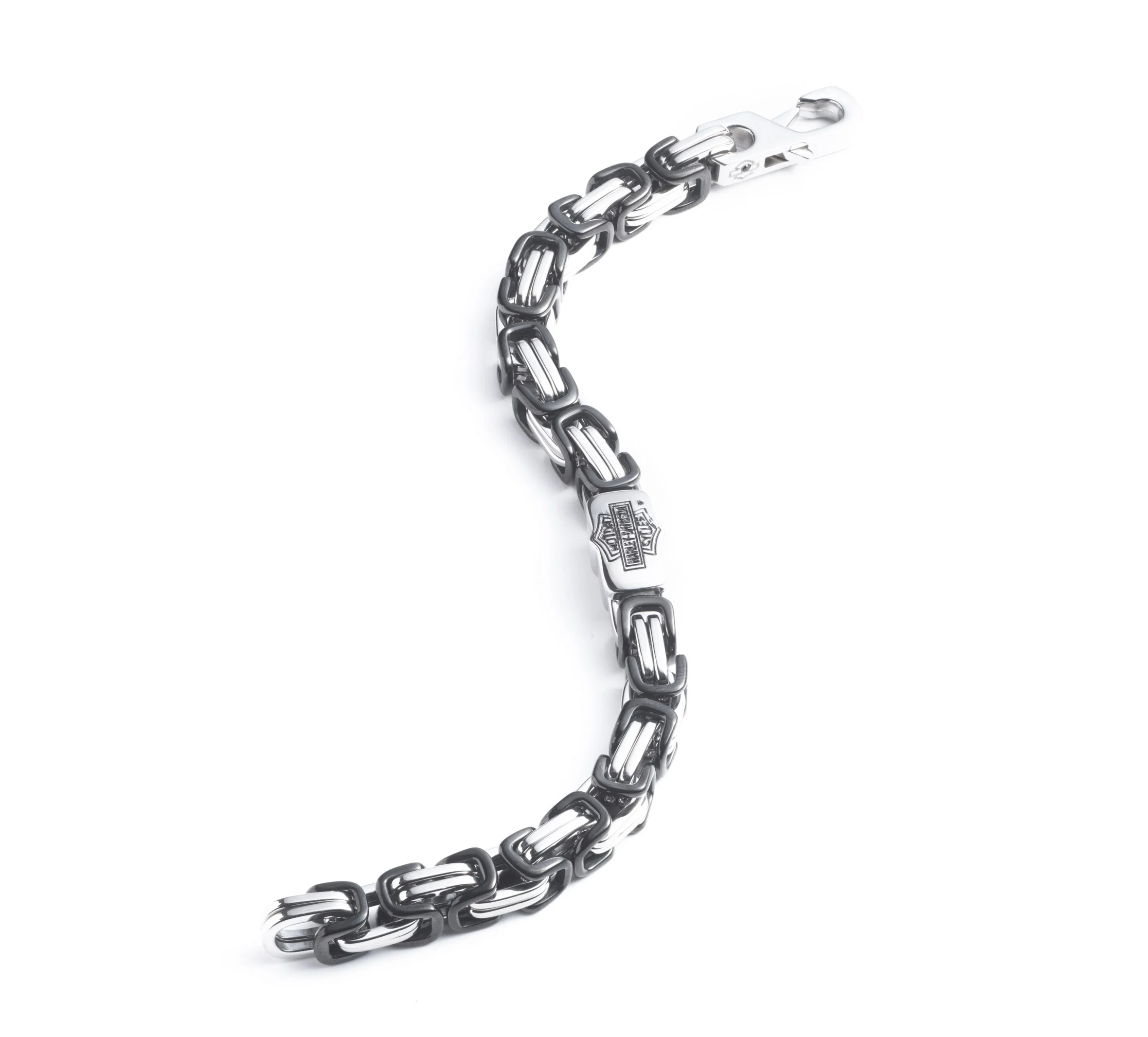 Men's Twotone Interlocked Link Logo Bracelet