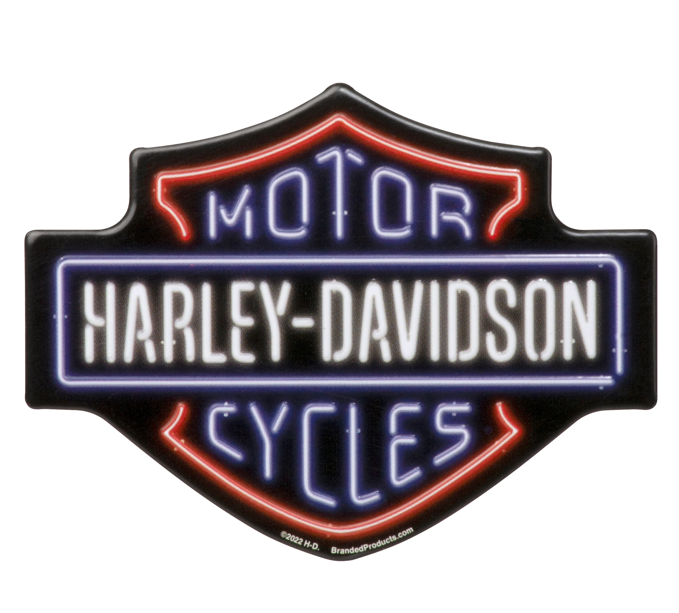 H-D Neon Bar & Shield Magnet