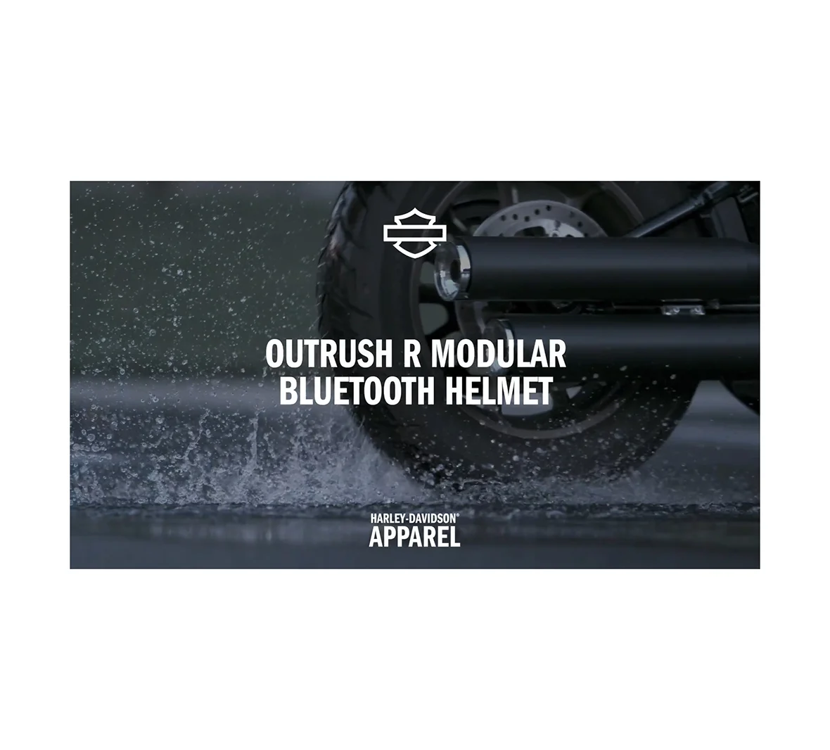 Outrush R Modular Bluetooth Helmet - Matte Silver