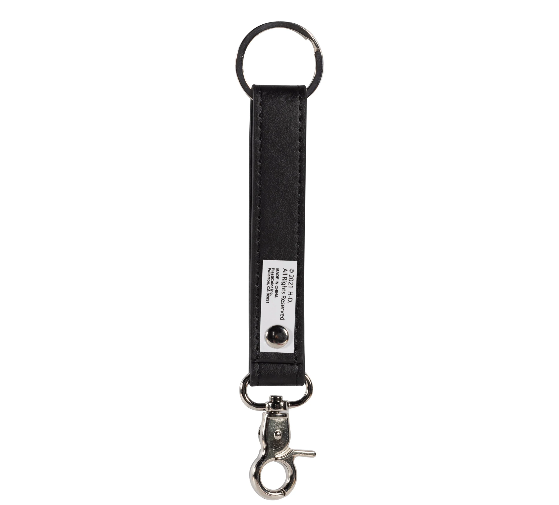 Skull Design Black Strap Key Chain