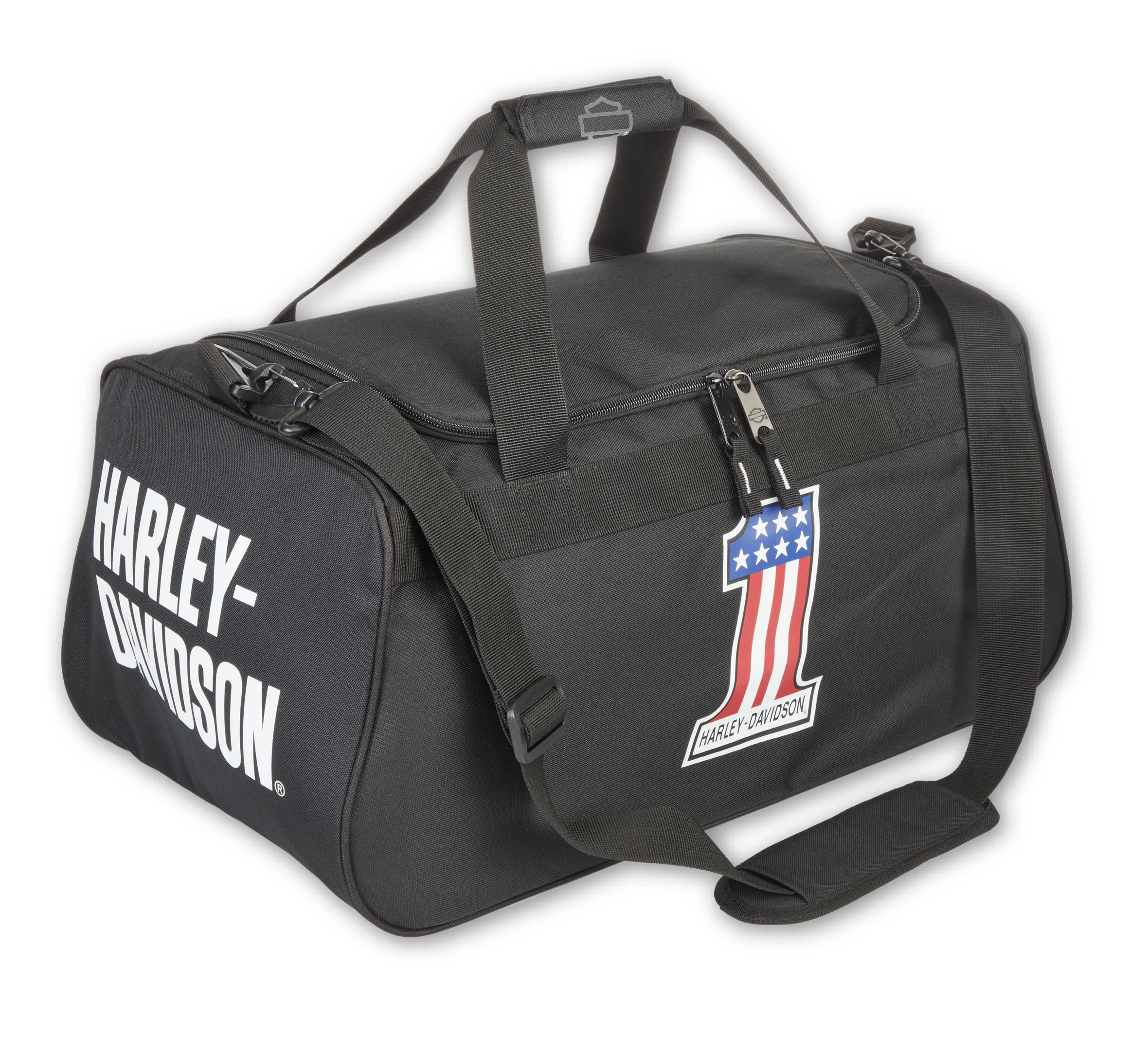 Number 1 Logo Duffel in Black/White