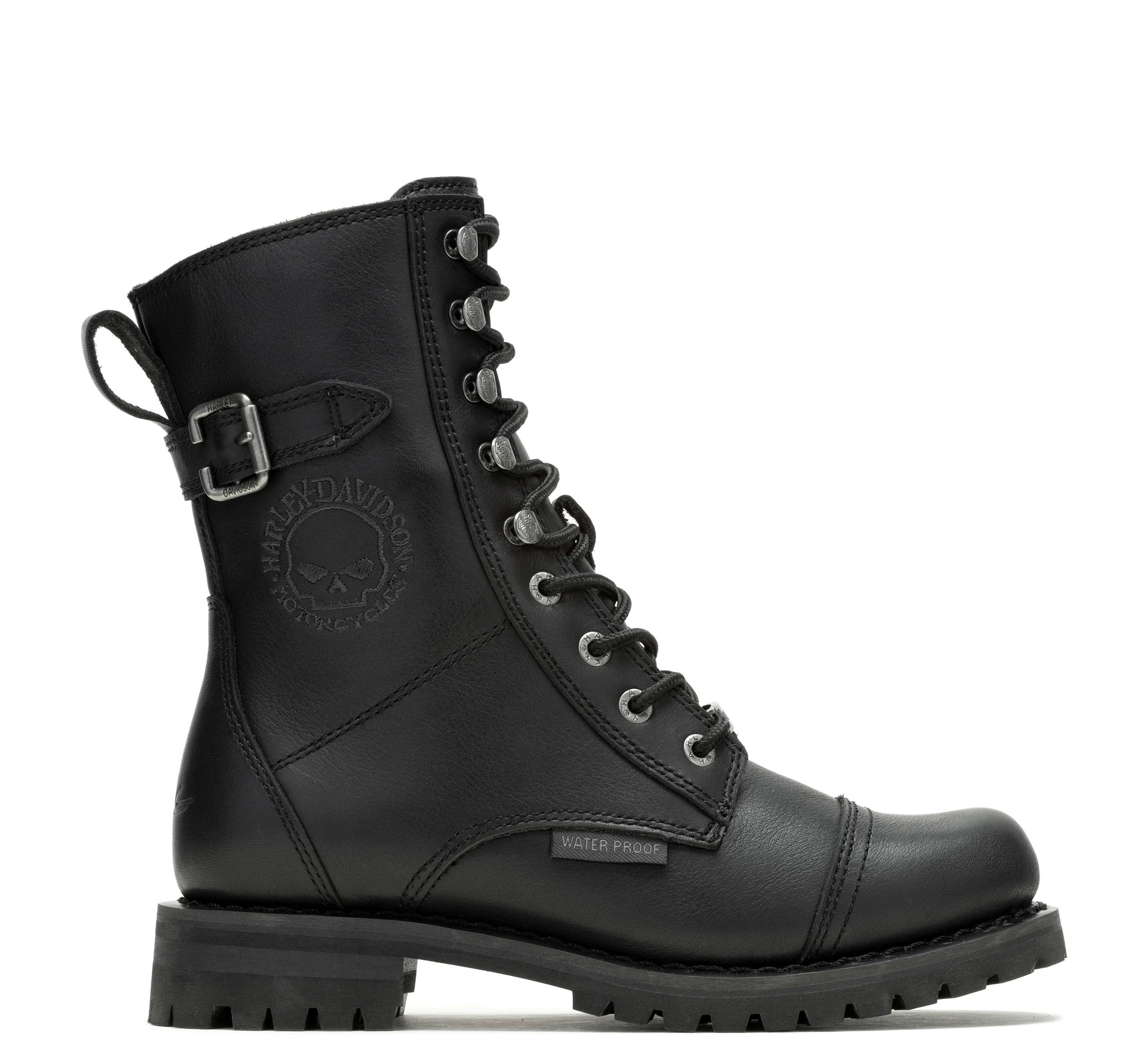 Women's Leather Waterproof Balsa Skull Riding Boot