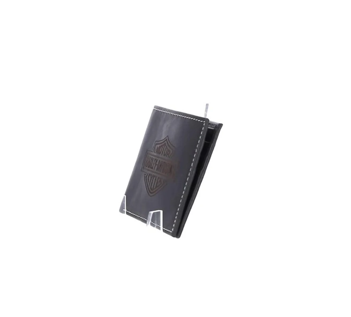 Laser Logo Front Pocket Wallet - Black
