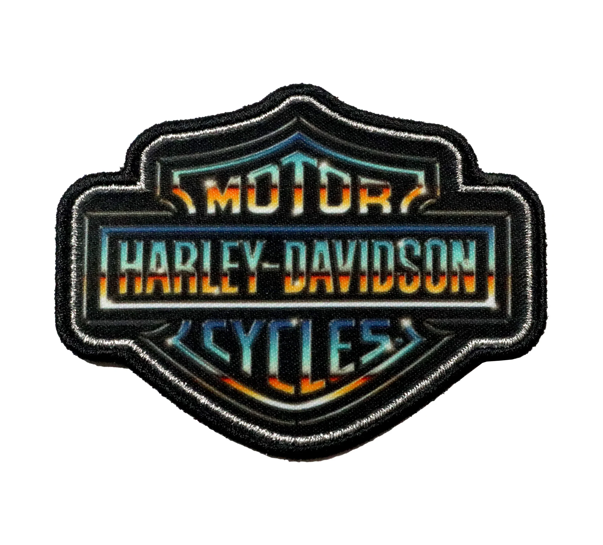 3" Chrome Davidson Patch