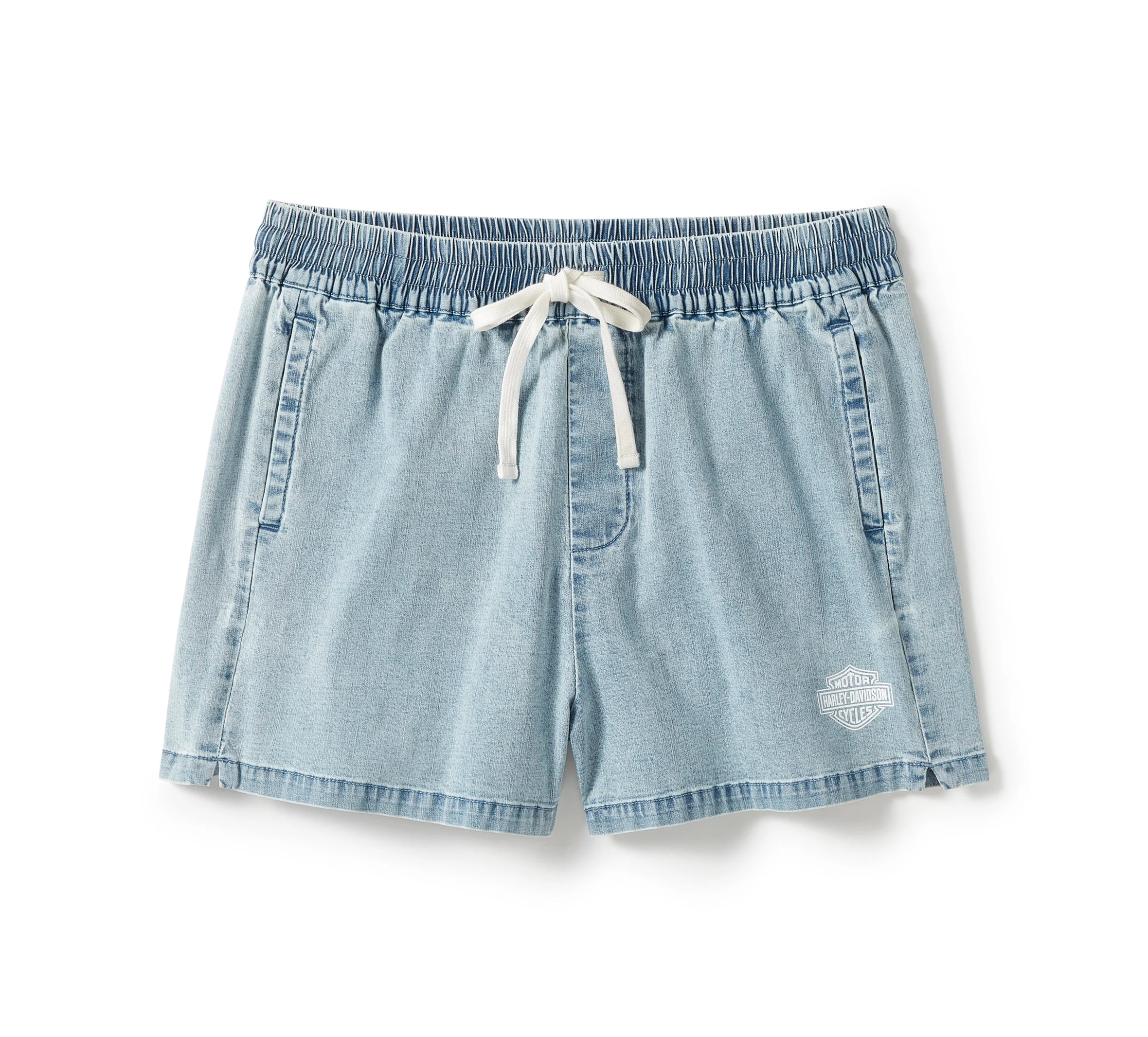 Women's Essential Denim Short - Washed Light Indigo Denim