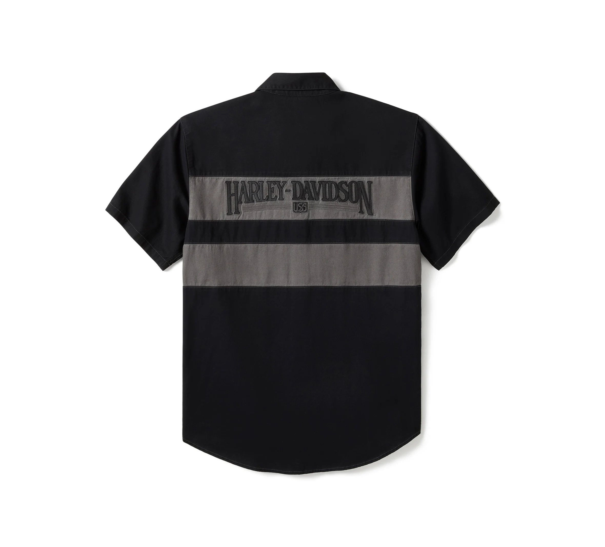 Men's Iron Bond II Short Sleeve Shirt - Colorblock - Harley Black & Asphalt