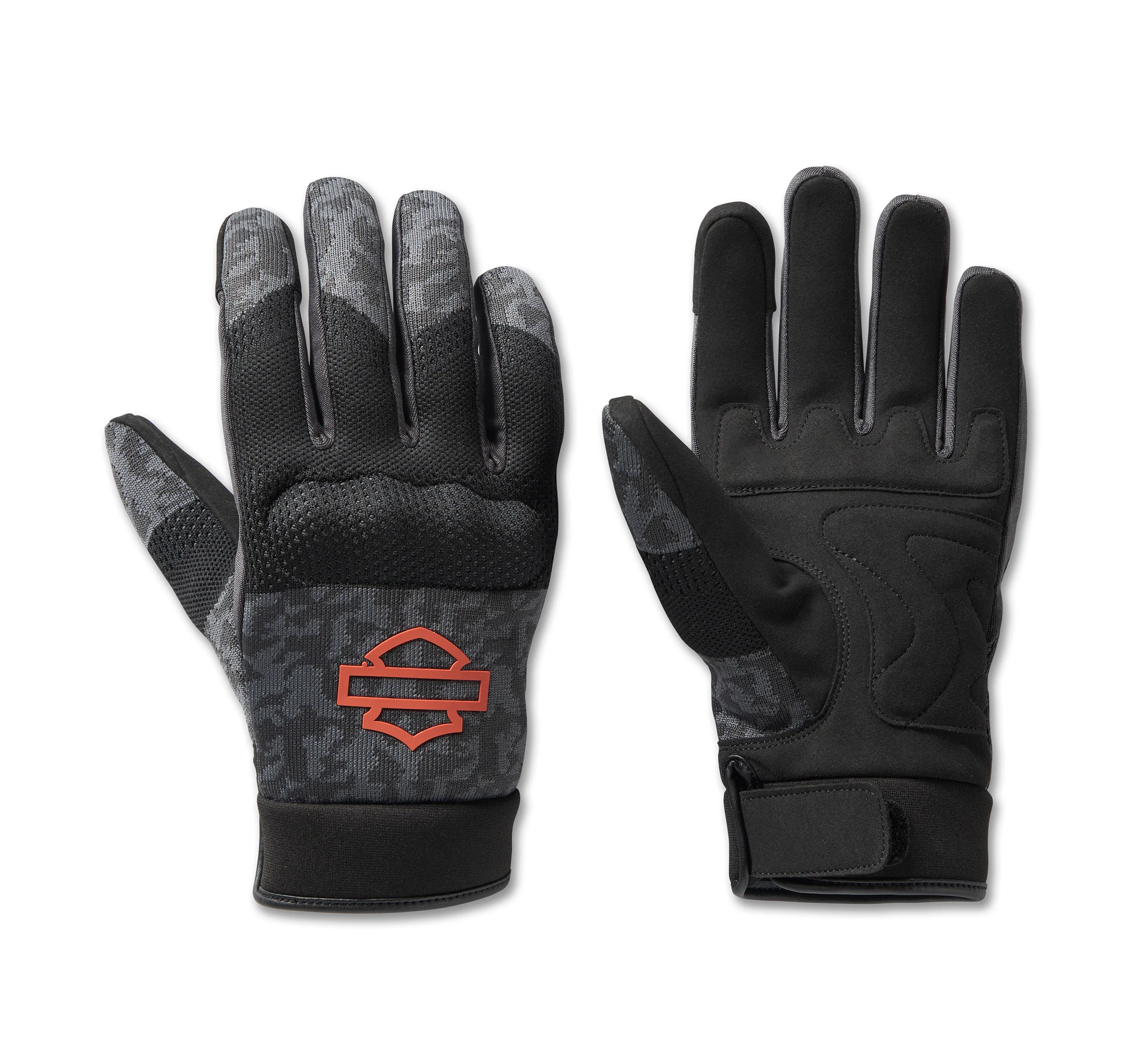 Men's Dyna Knit Mesh Gloves - Camo - Blackened Pearl