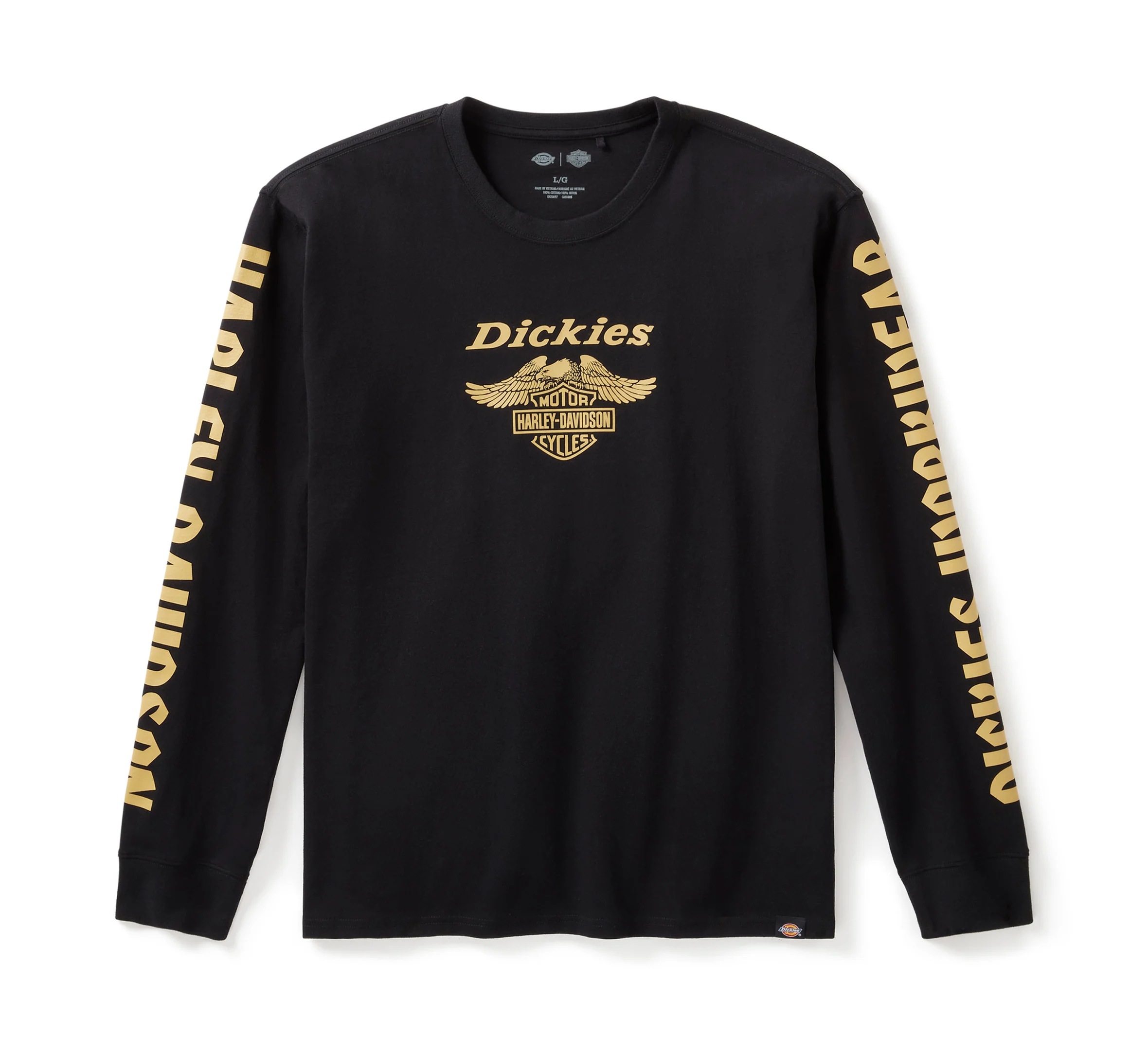 Men's Dickies x H-D Heavyweight Long Sleeve Eagle Tee - Anthracite