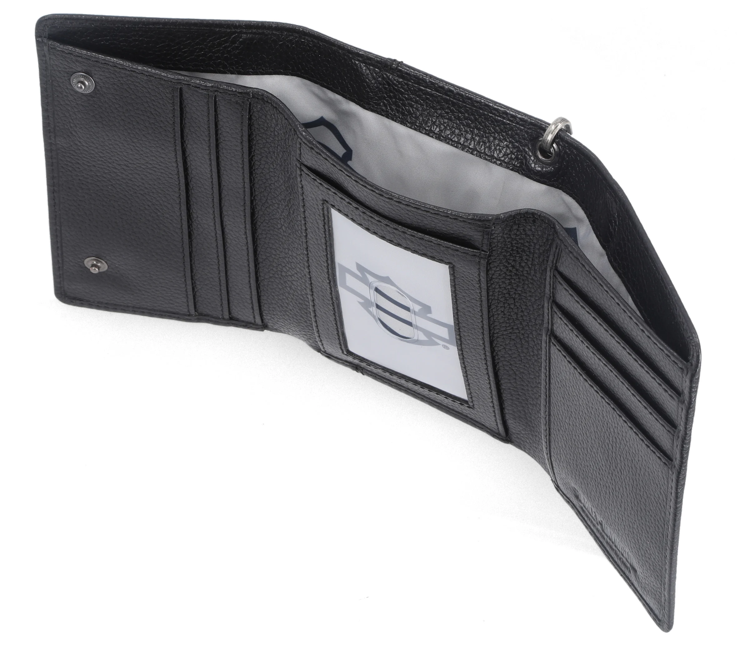 Bar & Shield Trifold Wallet With Chain
