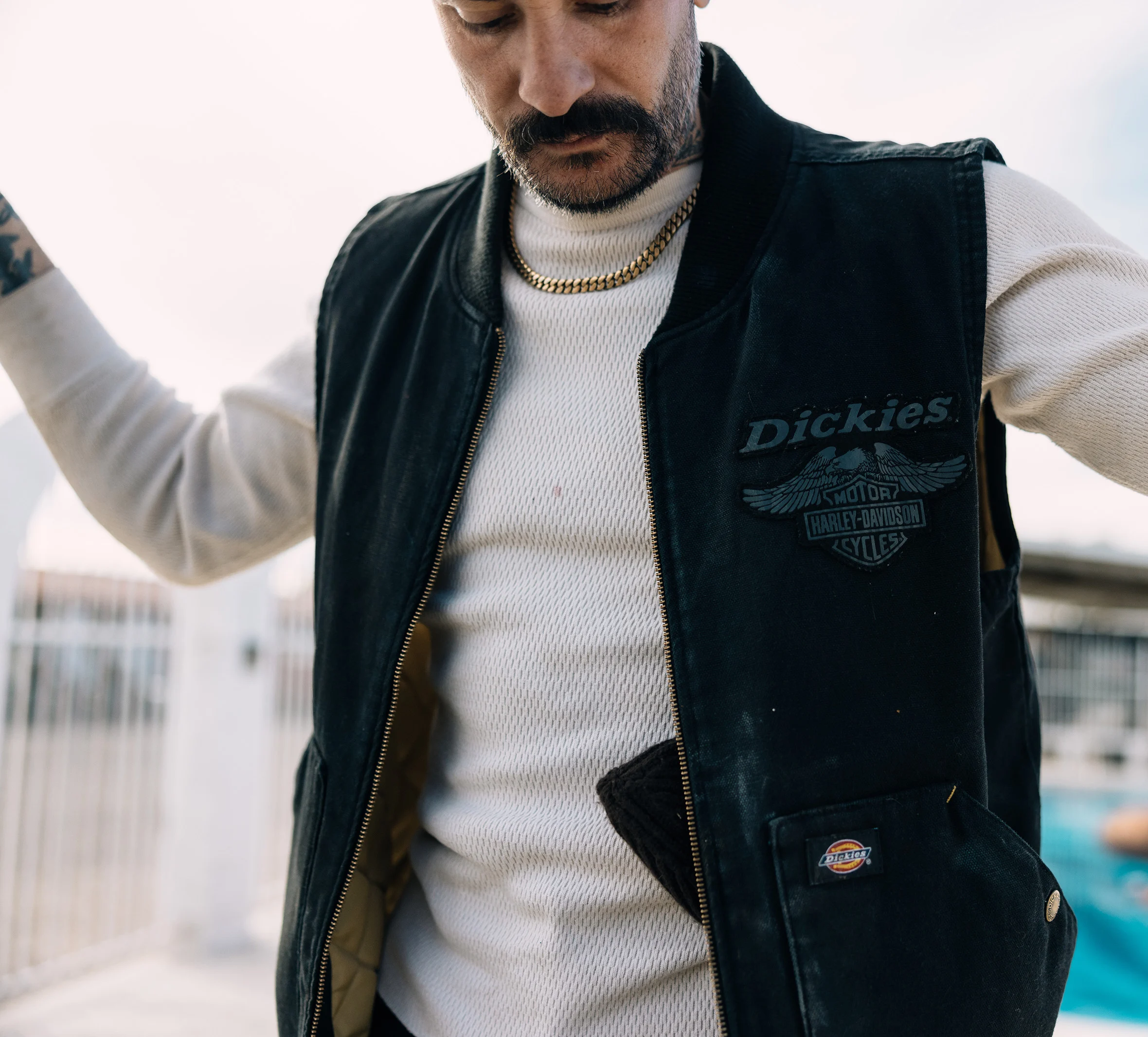 Men's Dickies x H-D Quilted Canvas Vest