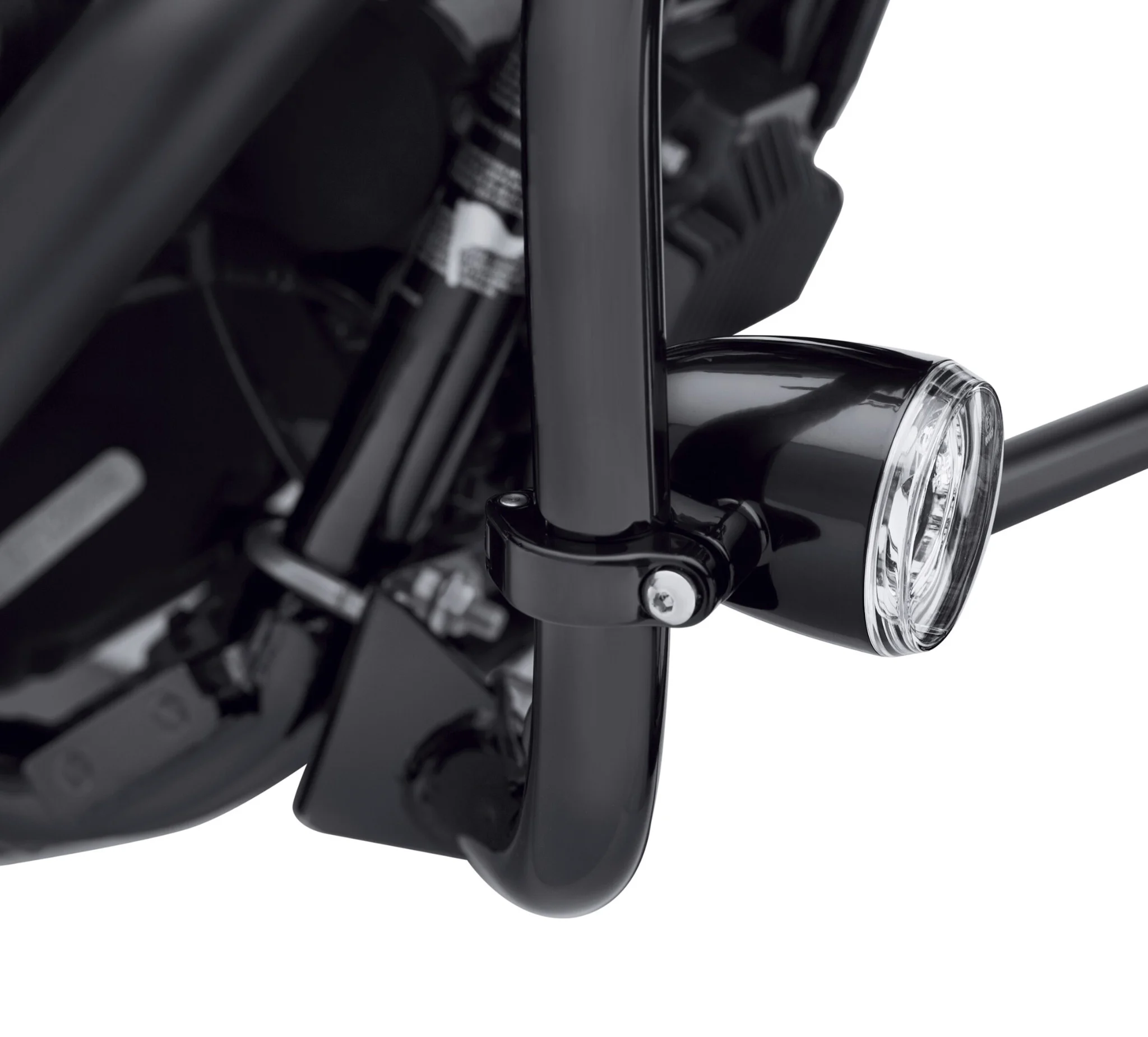 LED Fog Lamp Engine Guard Clamp Kit - Gloss Black