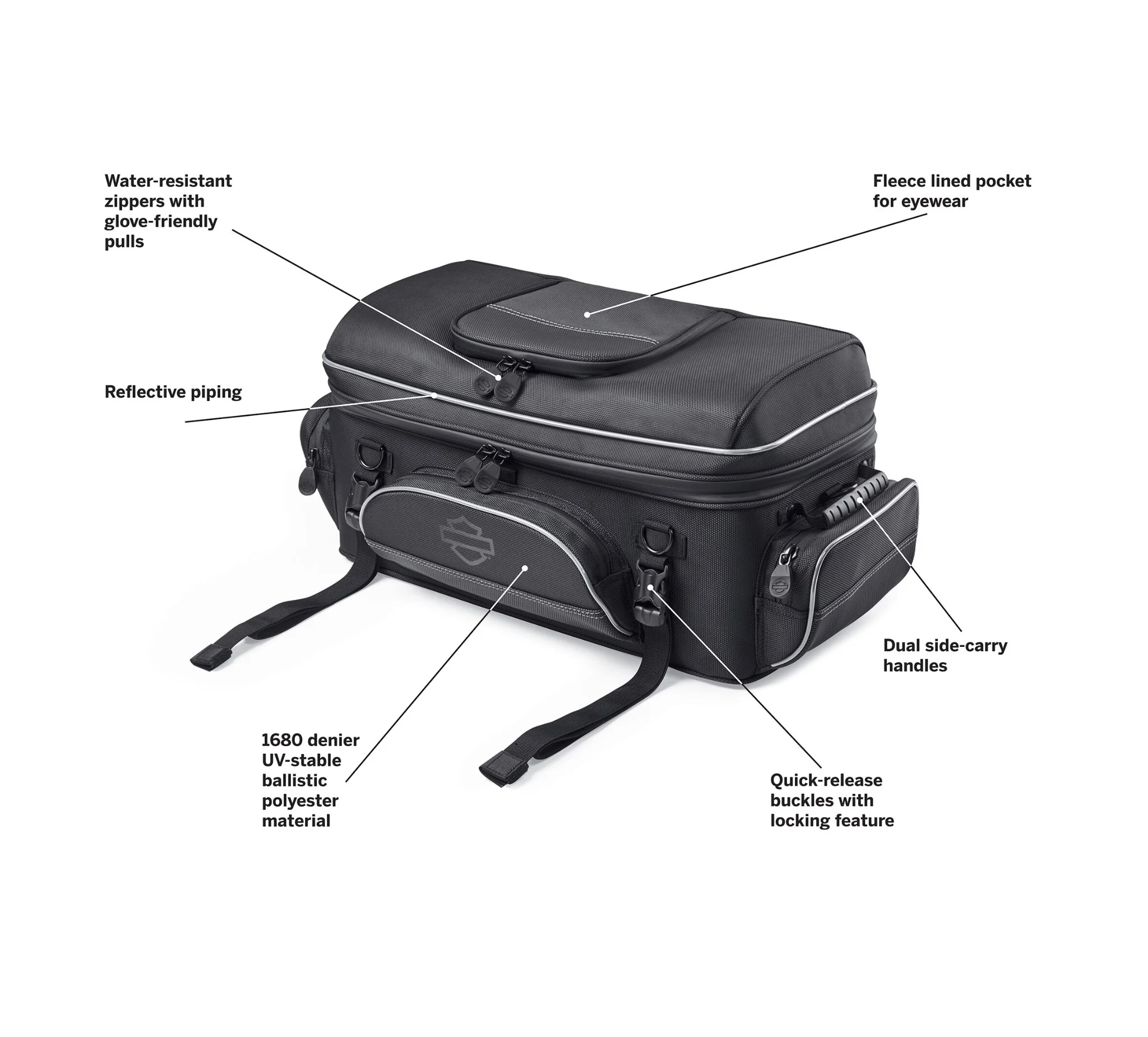 Onyx Premium Luggage Tour-Pak Rack Bag