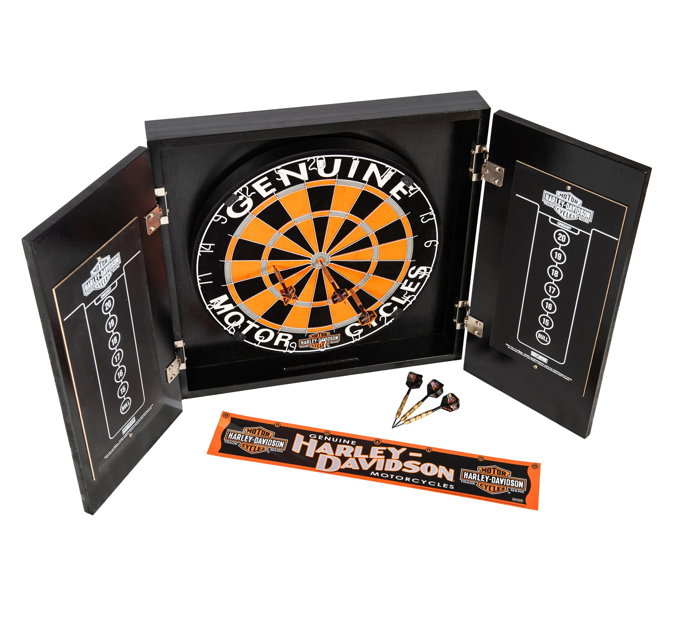 H-D Genuine Oil Can Dartboard Cabinet Kit