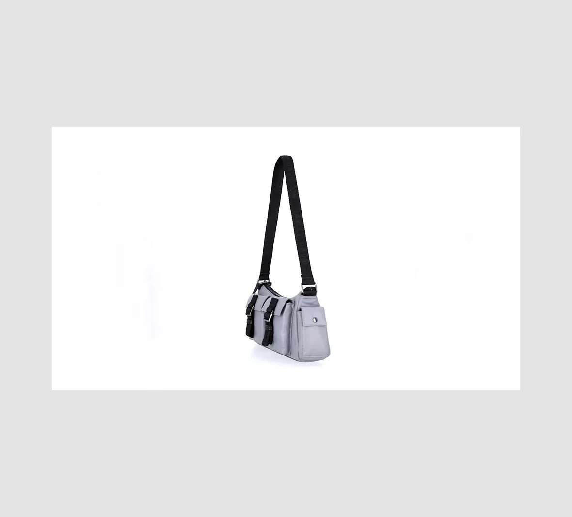 Utility Top Zip Bag - Grey