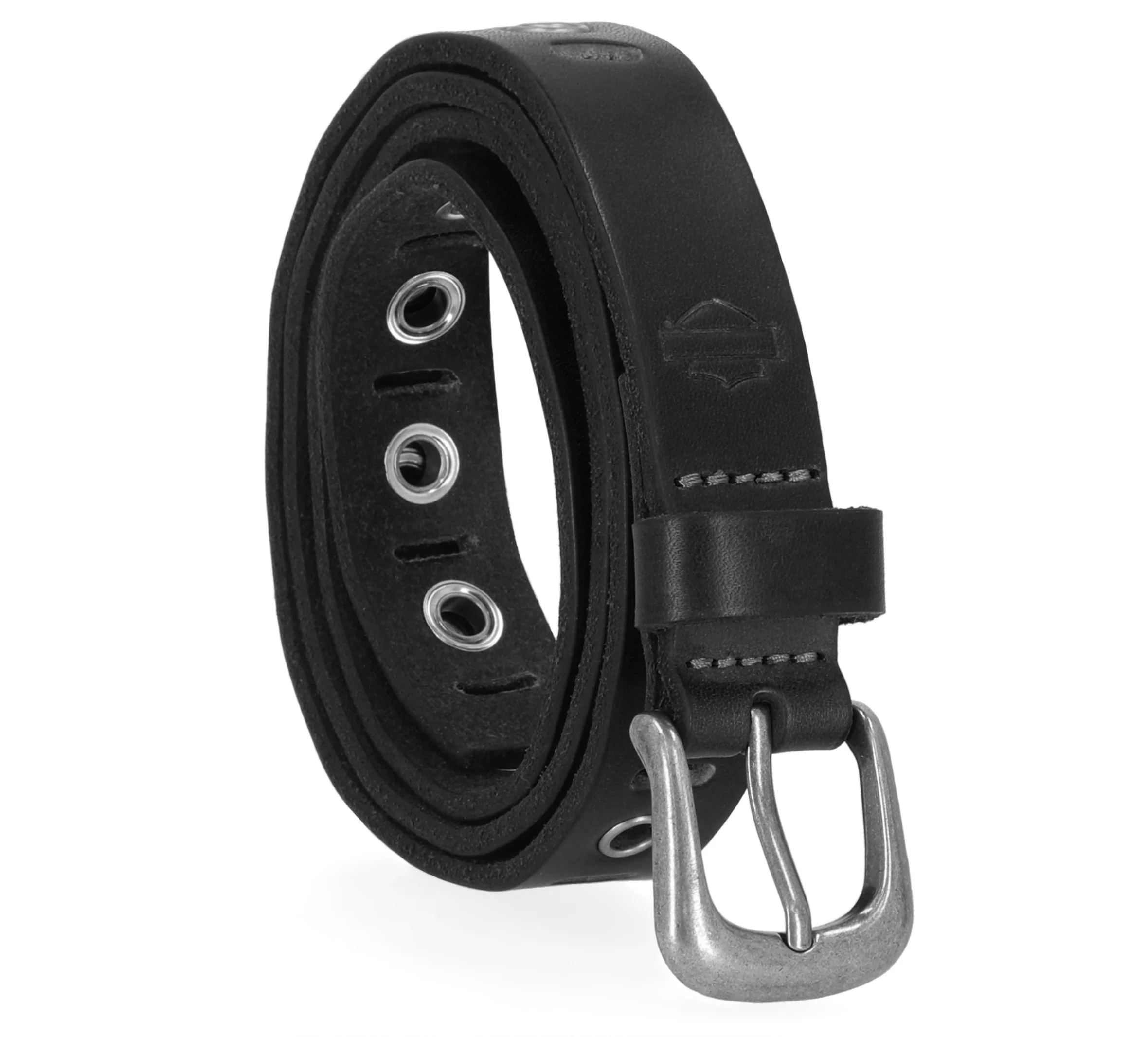 Eyelet Perf Belt - Black