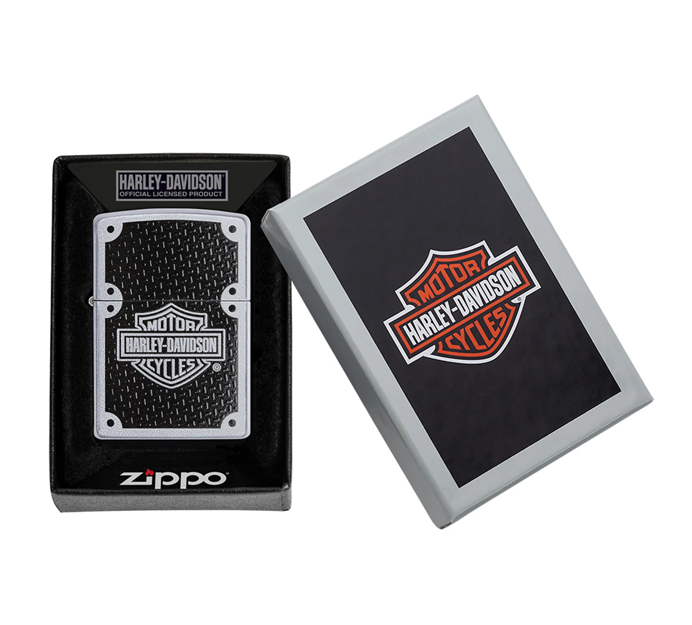 Harley Davidson Texture Chrome Windproof Lighter
