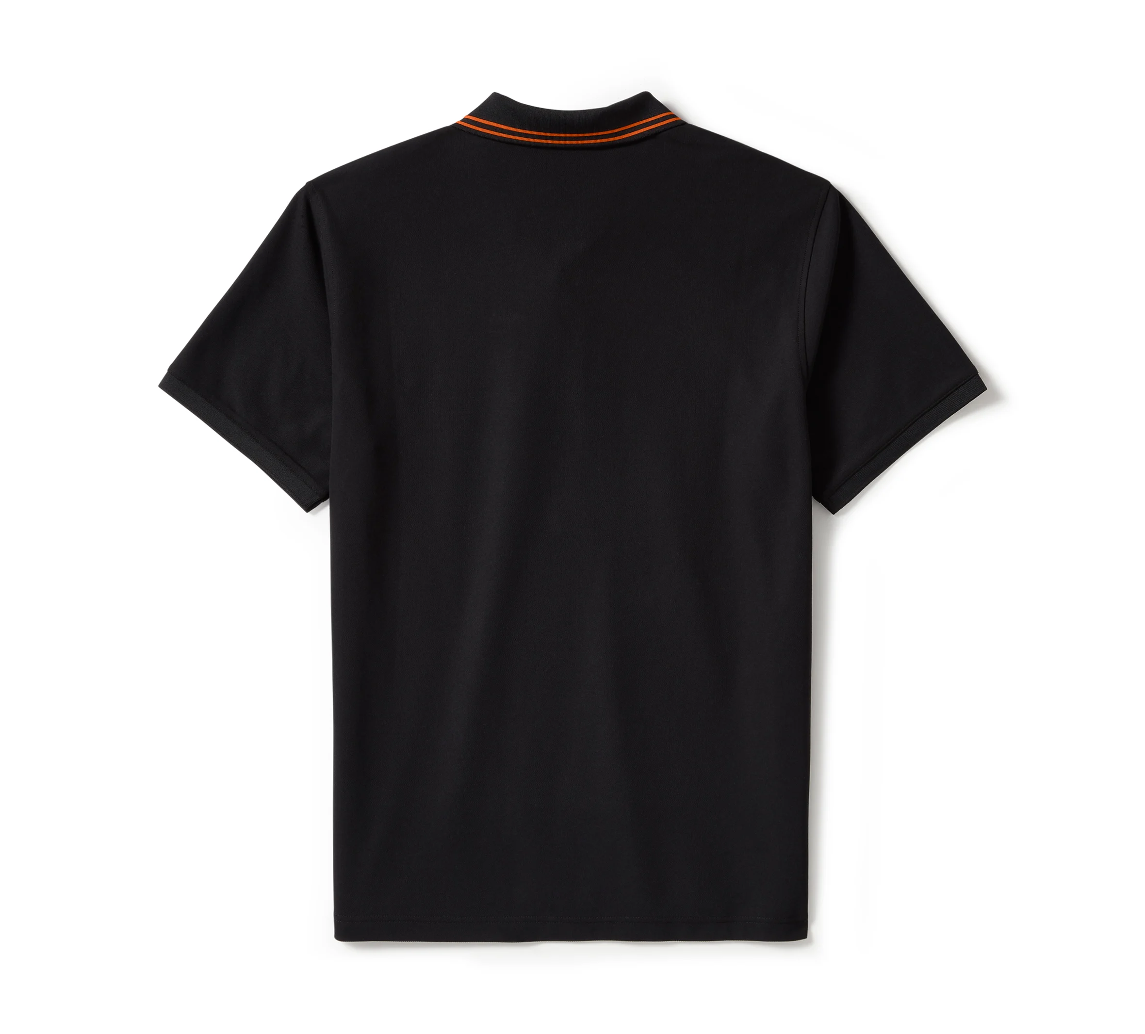 Men's Bar & Shield Solid Pique Polo - Harley Black