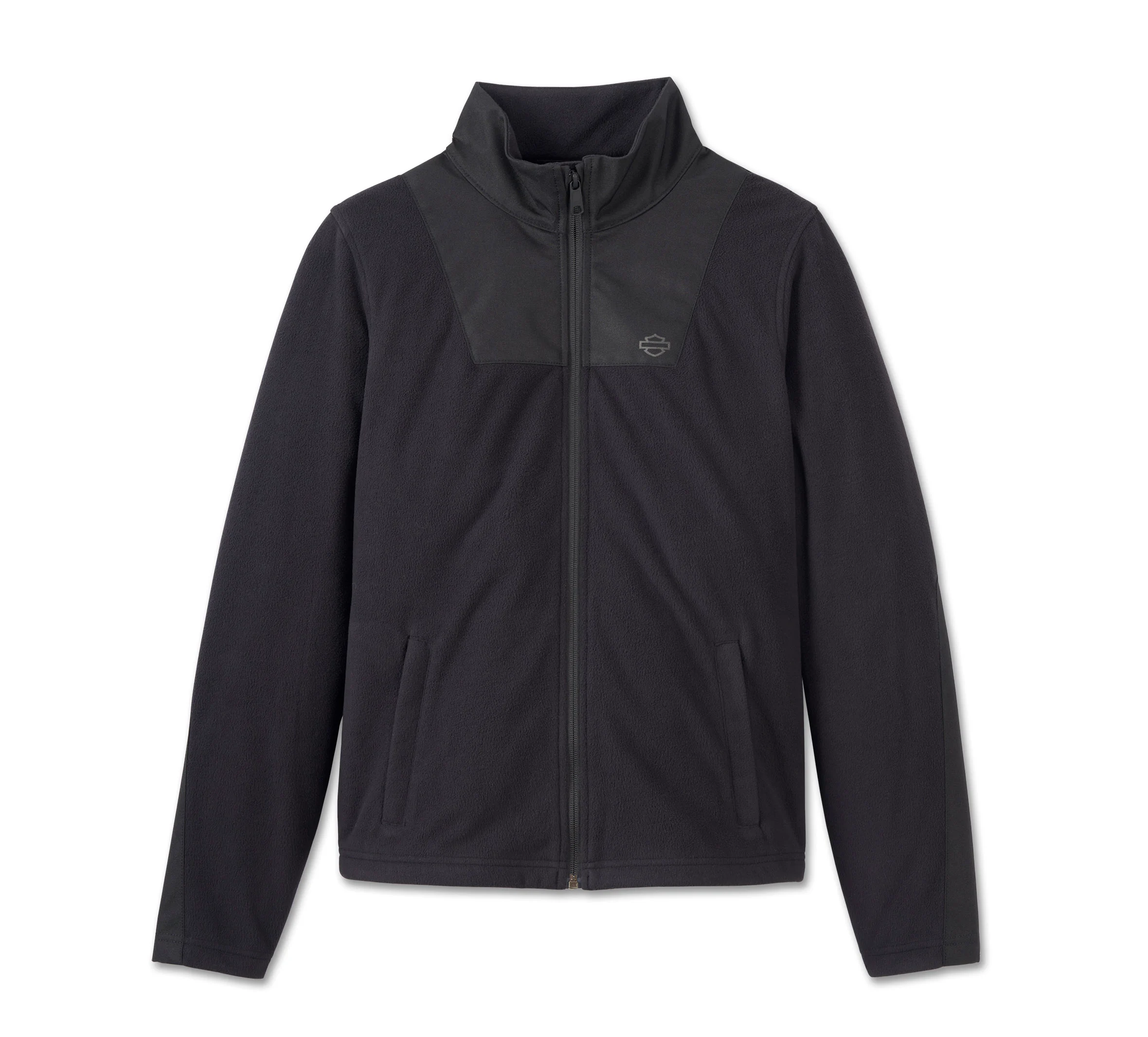 Women's H-D Flex Layering System Fleece Zip Mid Layer - Harley Black
