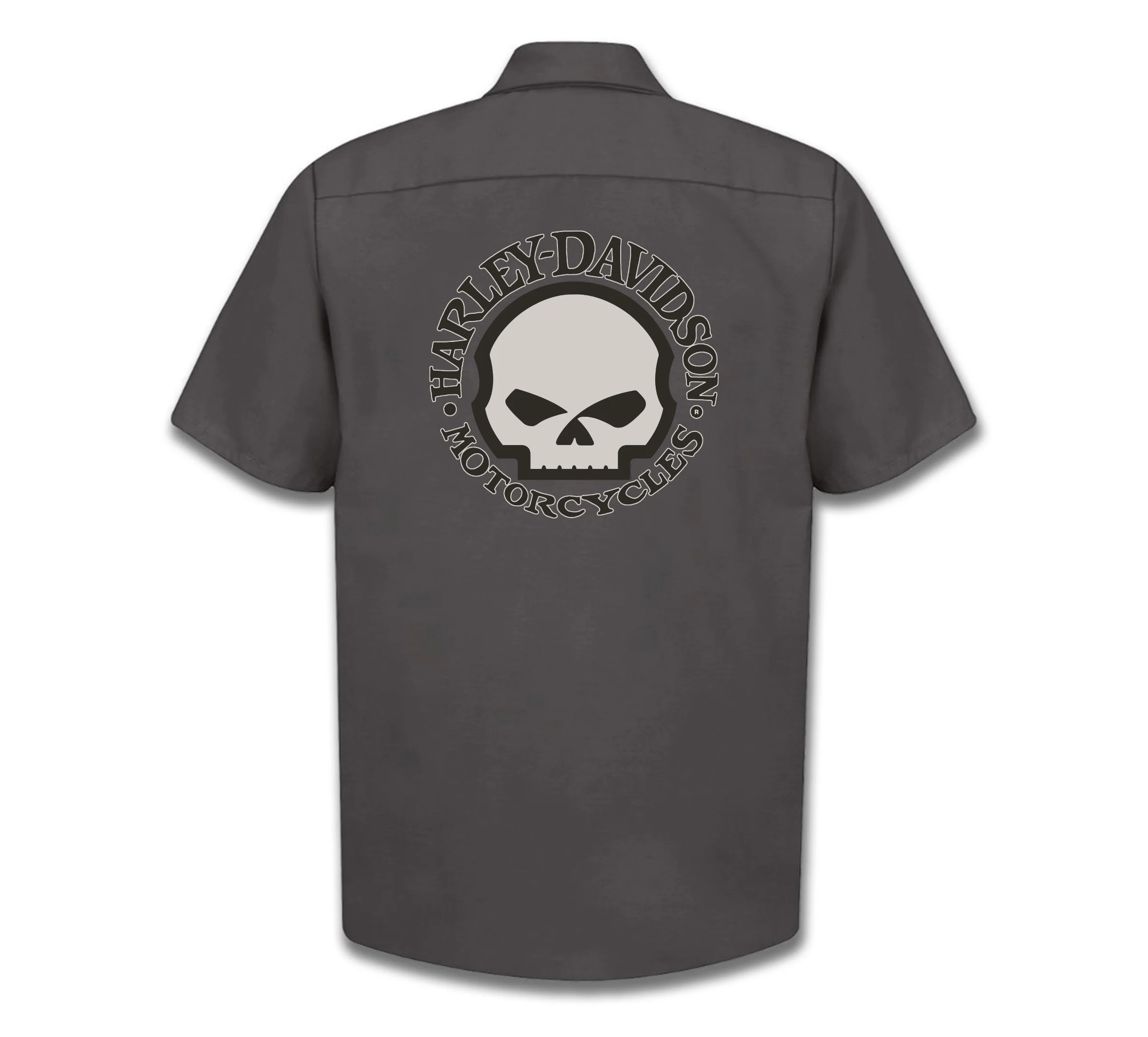 Willie G. Skull Woven Work Shirt