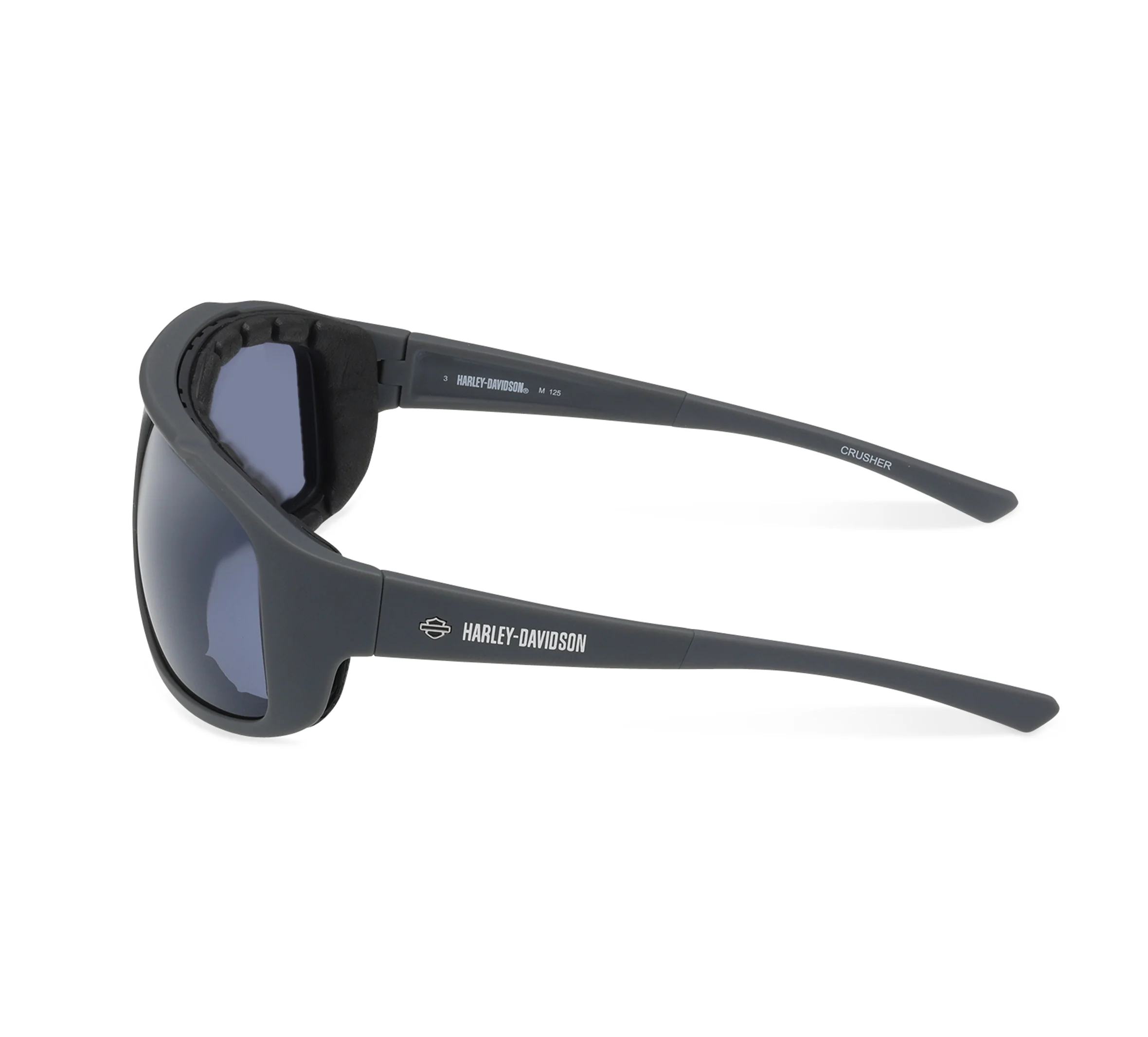 Crusher Navigator Motorcycle Riding Wrap Sunglasses - Grey