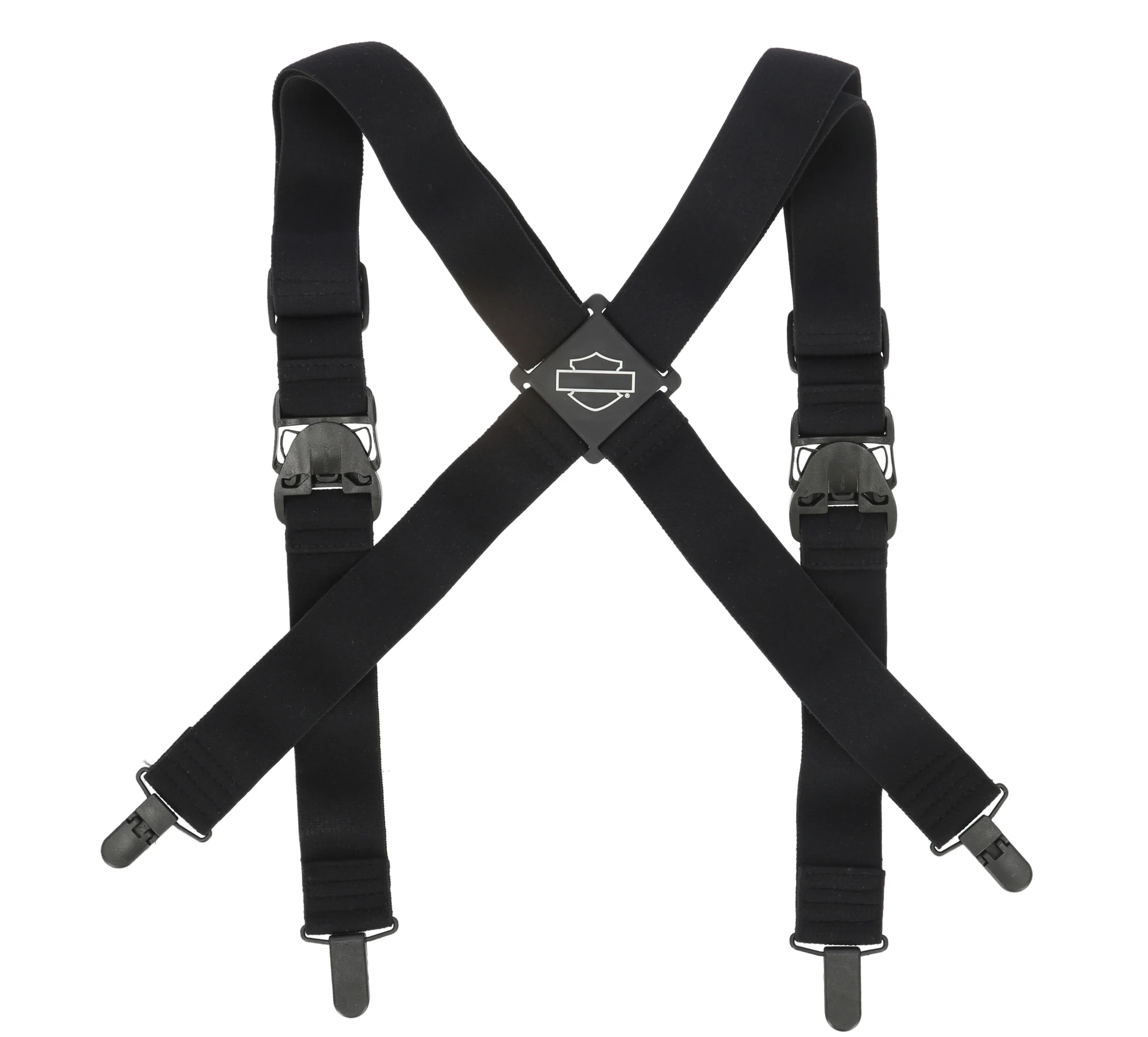 Bar & Shield Suspenders in Black