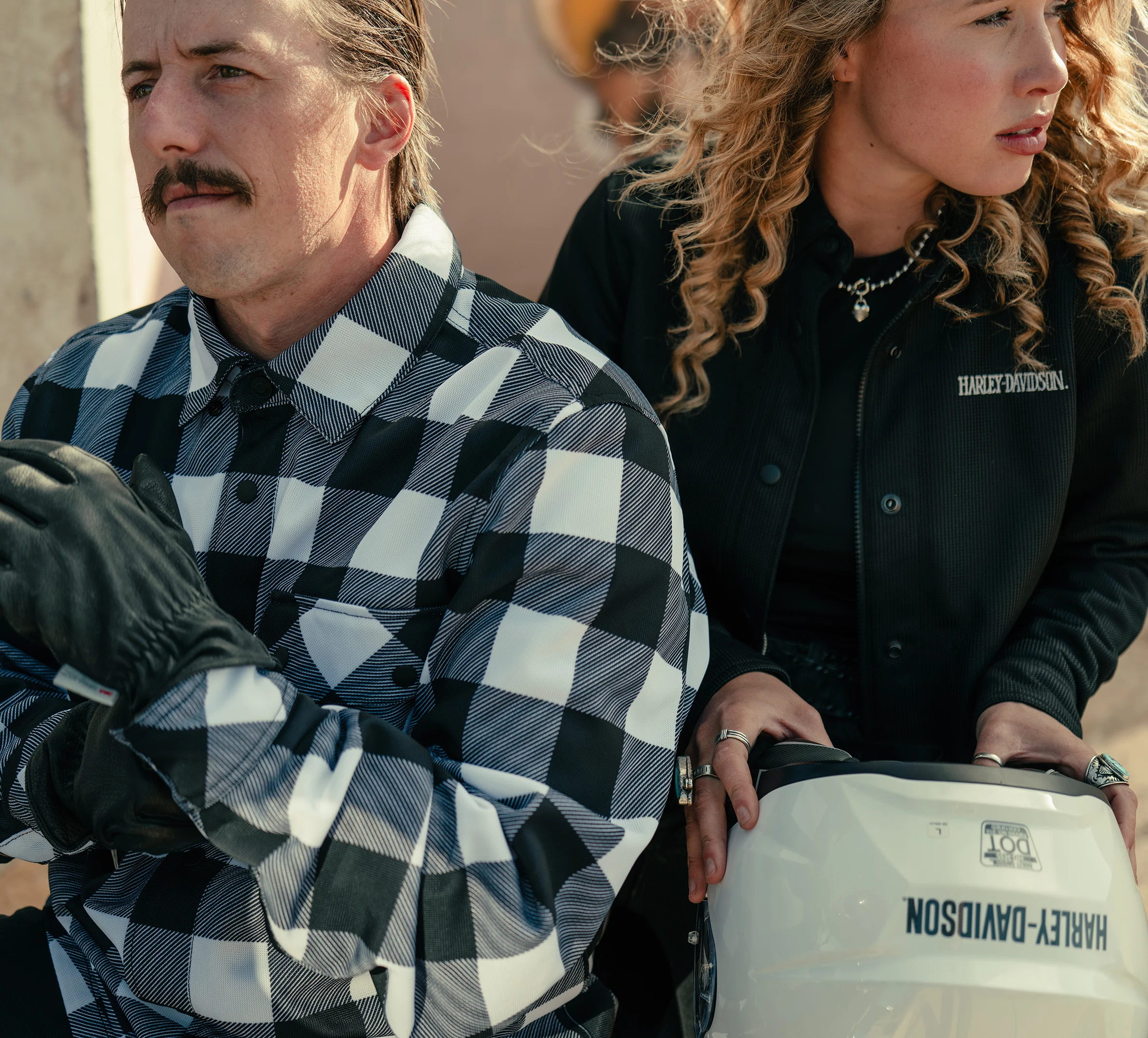 Men's H-D Mesh Operative Riding Shirt Jacket