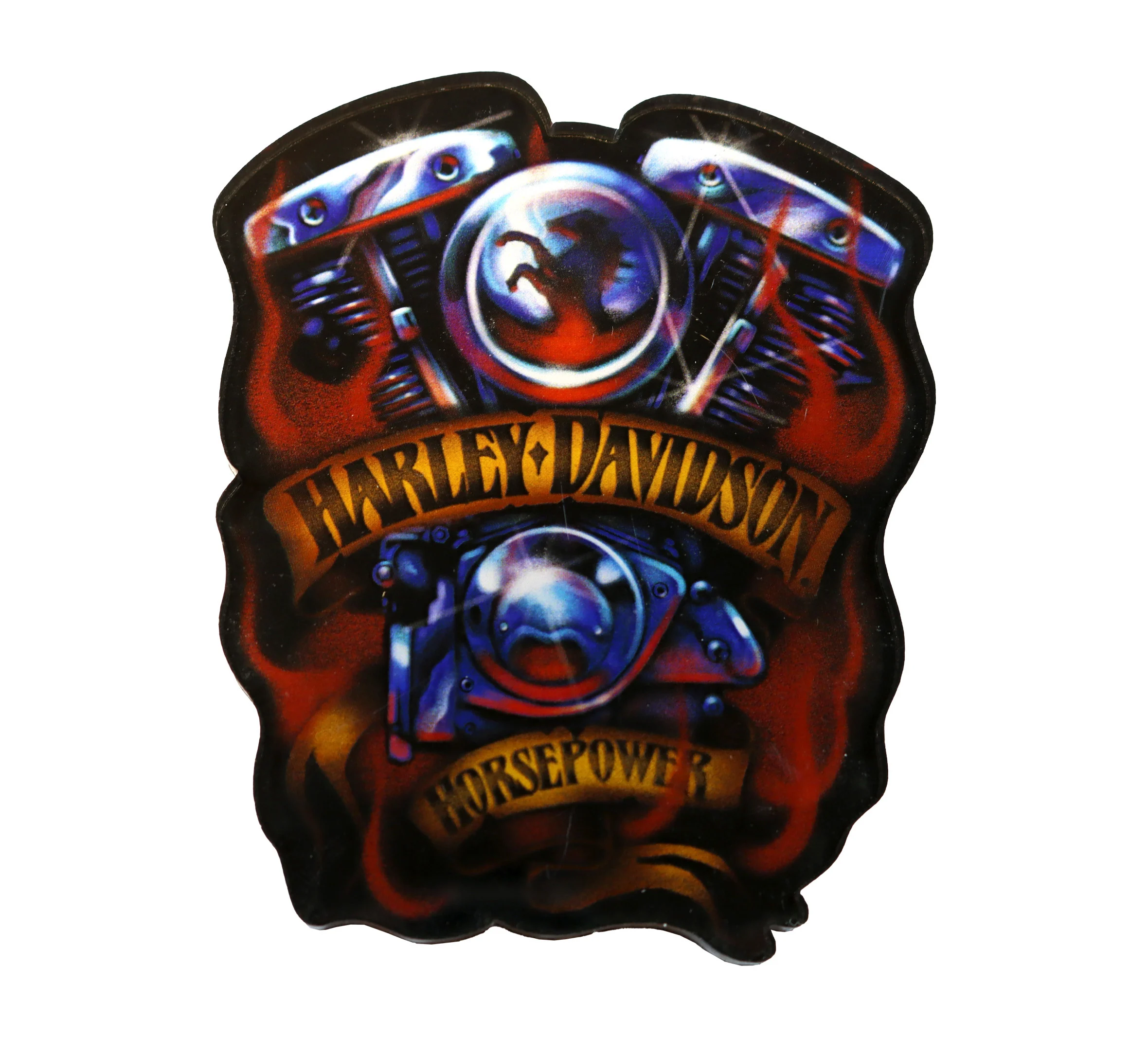 Chrome Horsepower Acrylic Magnet