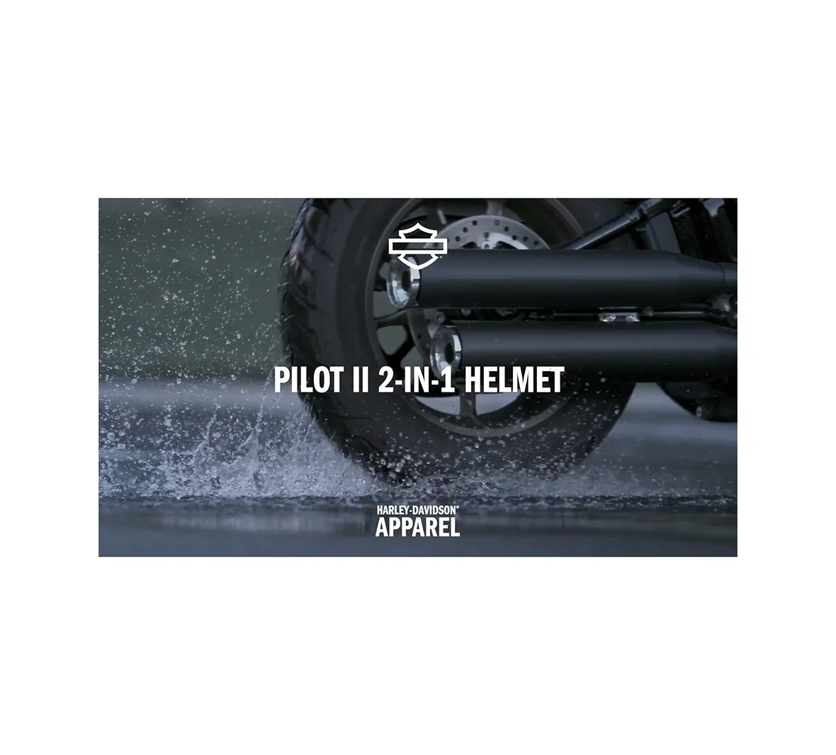 Pilot II 2-in-1 Willie G Skull Helmet - Matte Dark Grey