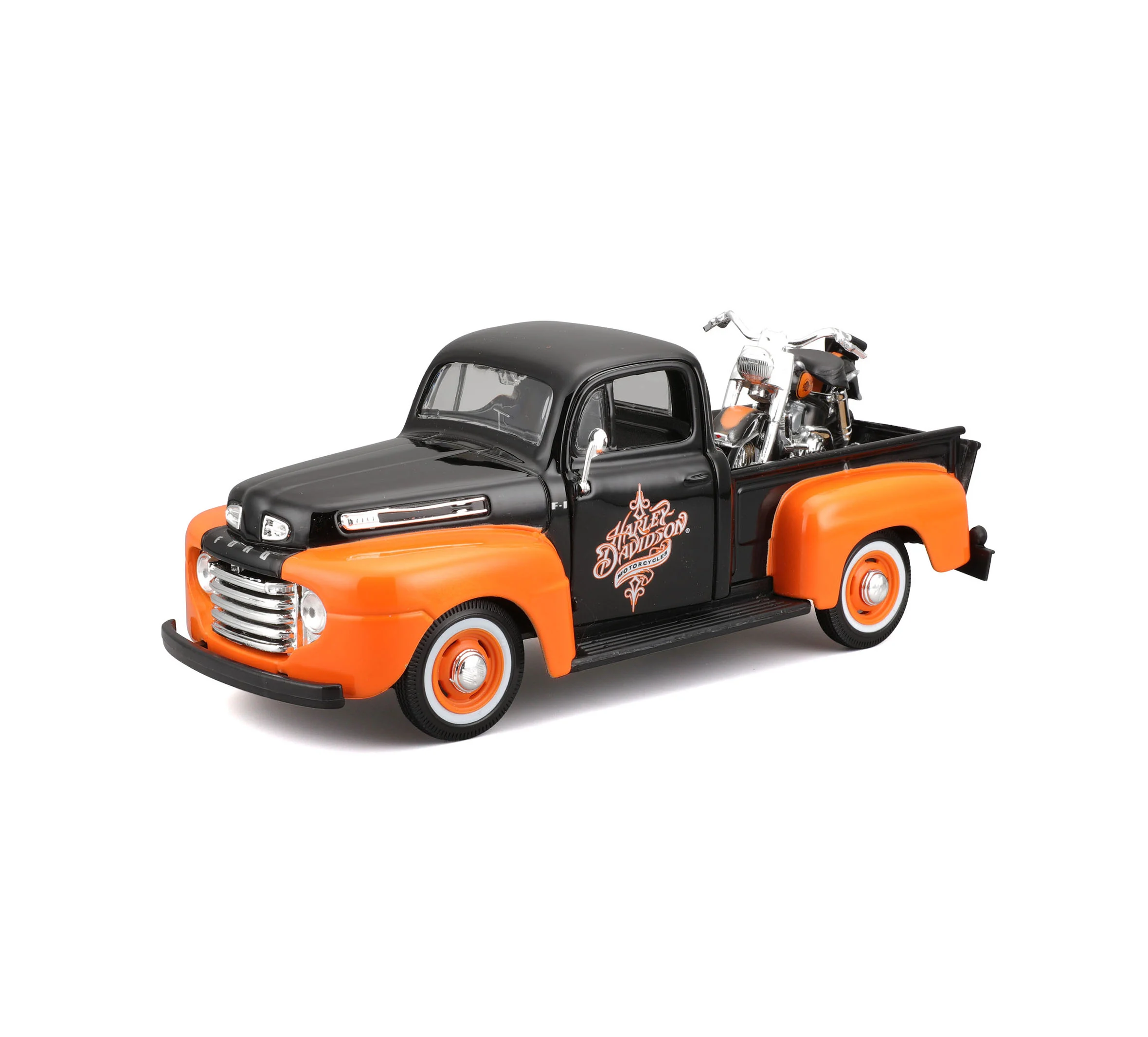 H-D '58 FLH Duo Glide + '48 Ford F-1