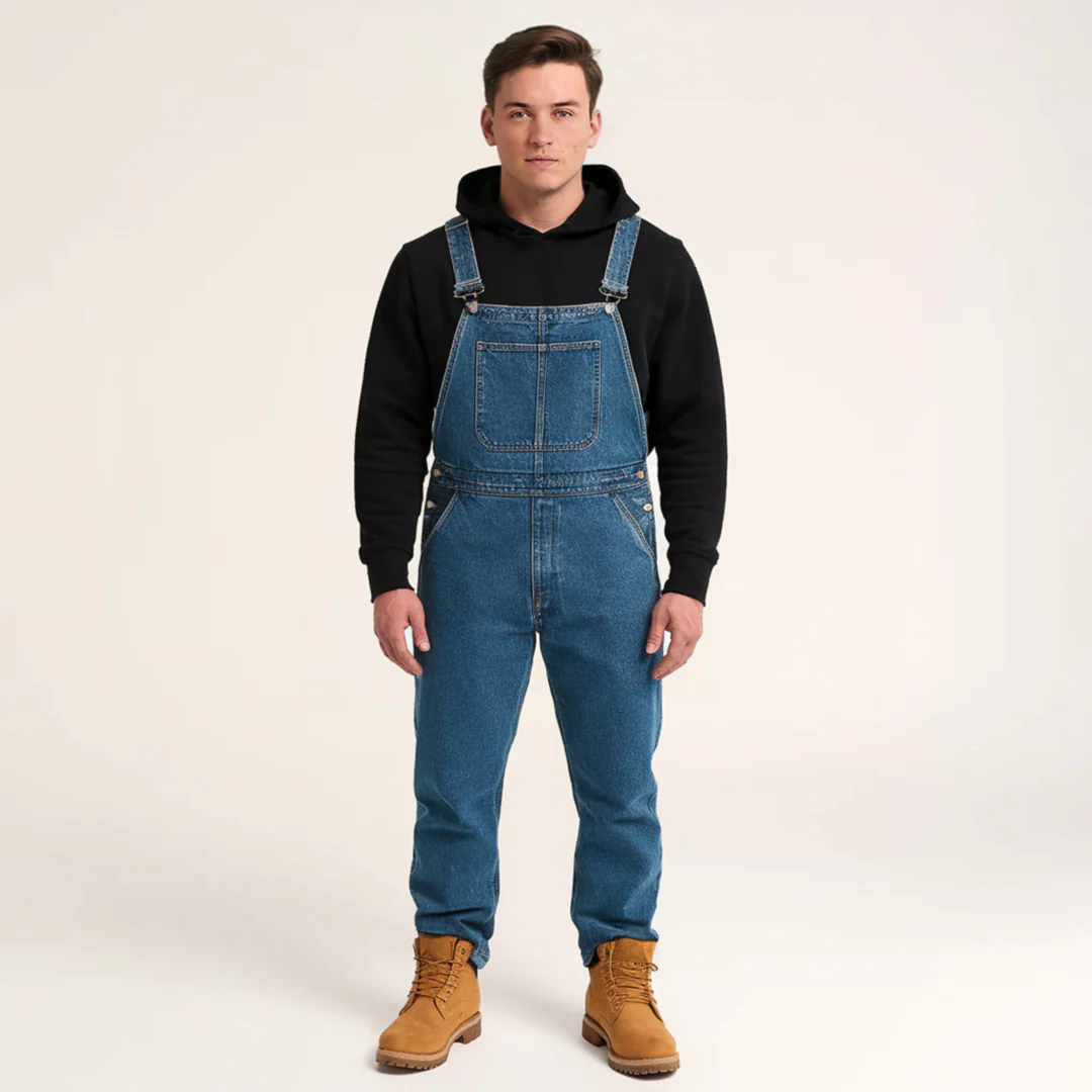 ?rgang Overall i denim til Herrer