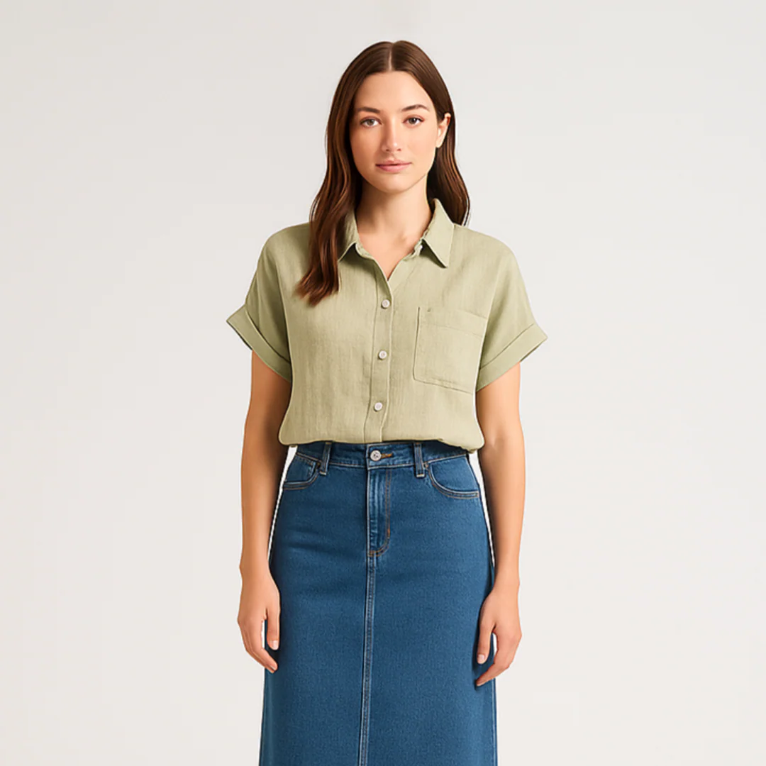 Bl?d og Varm Fashionabel Bluse