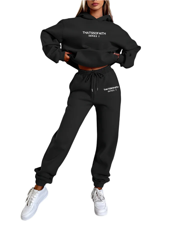 Feminint Lounge S?t med Hoodie