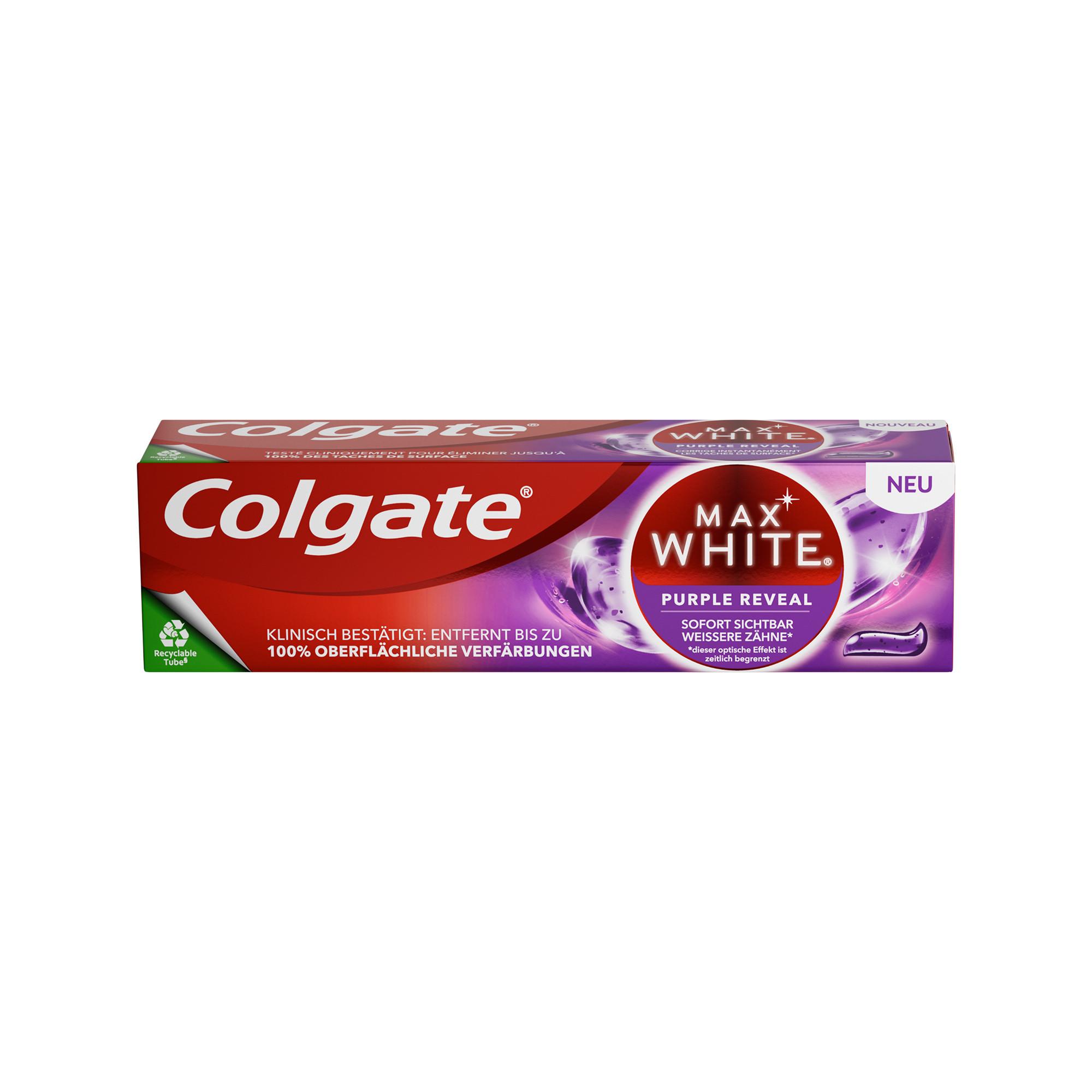 Colgate Max White Purple Reveal Zahnpasta