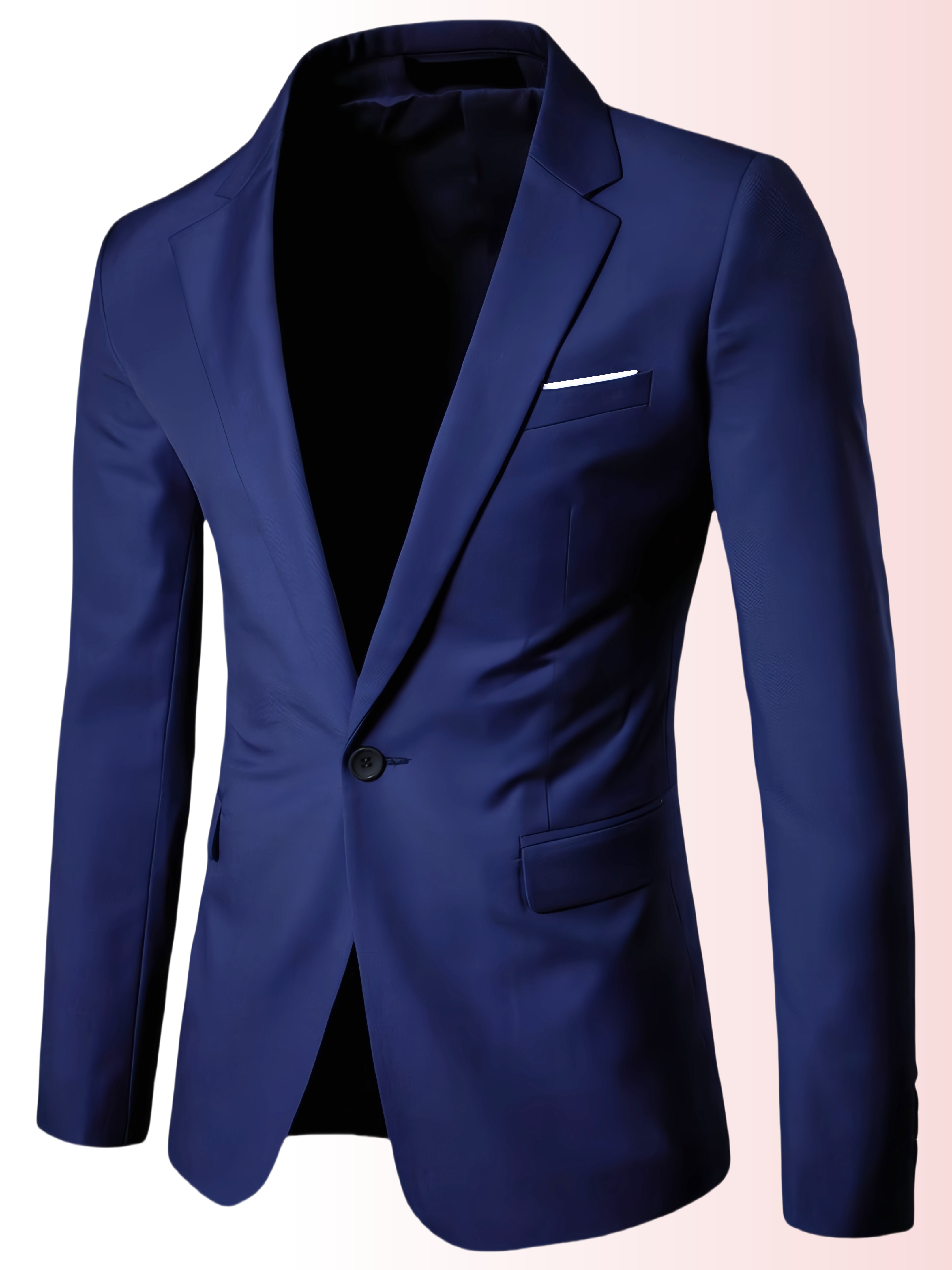 Men'S Slim-Fit Business Casual Blazer - Lightweight Notch Lapel Long Sleeve Jacket with Pockets