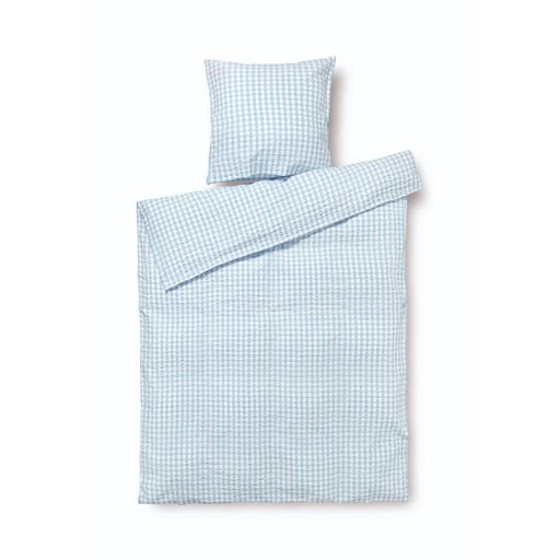 Juna  Bæk&Bølge Sengelinned, Lyseblå/ Hvid, 140x200 cm