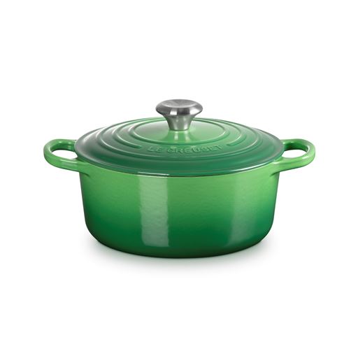 Le Creuset  Signature Rund Støbejernsgryde, Bamboo, 4,2 L