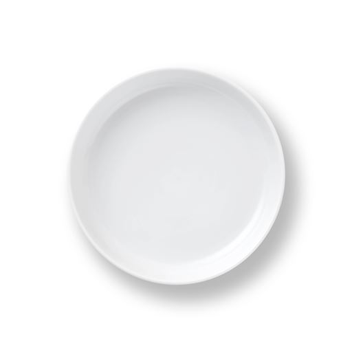 Royal Copenhagen  Hvid Riflet Ovnfast Fad, Ø18,5 cm